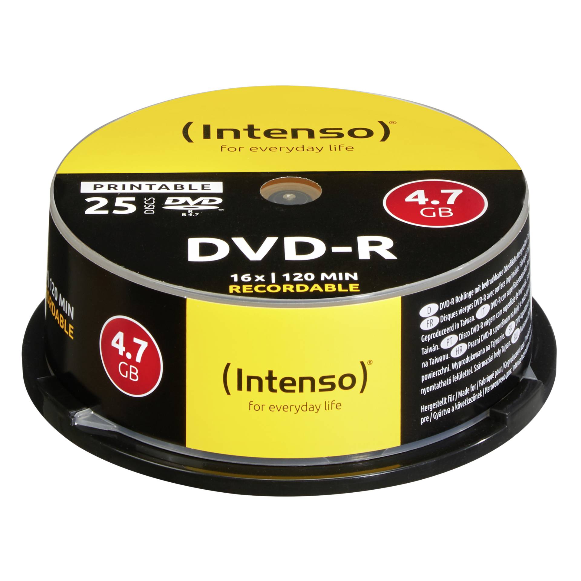 Intenso DVD-R 4.7GB, Printable, 16x 4,7 GB 25 Stück(e)