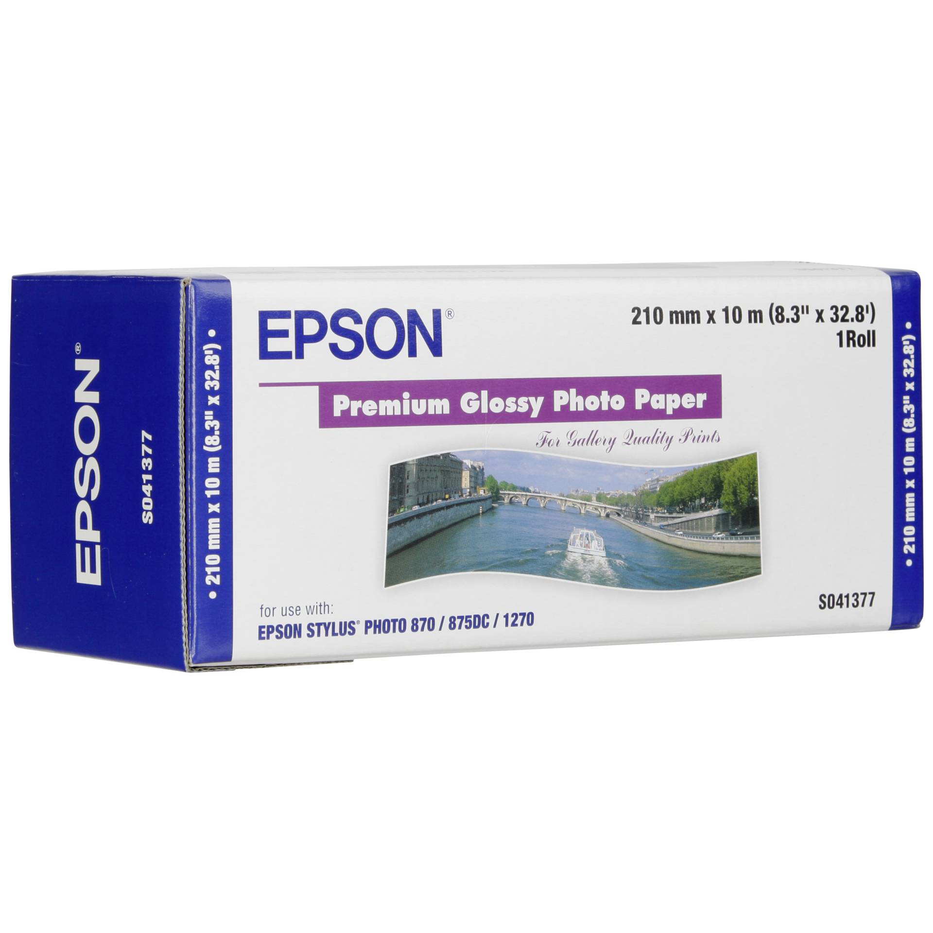 Epson Premium Glossy Photo Paper Roll, 210 mm x 10 m, 255 g/m