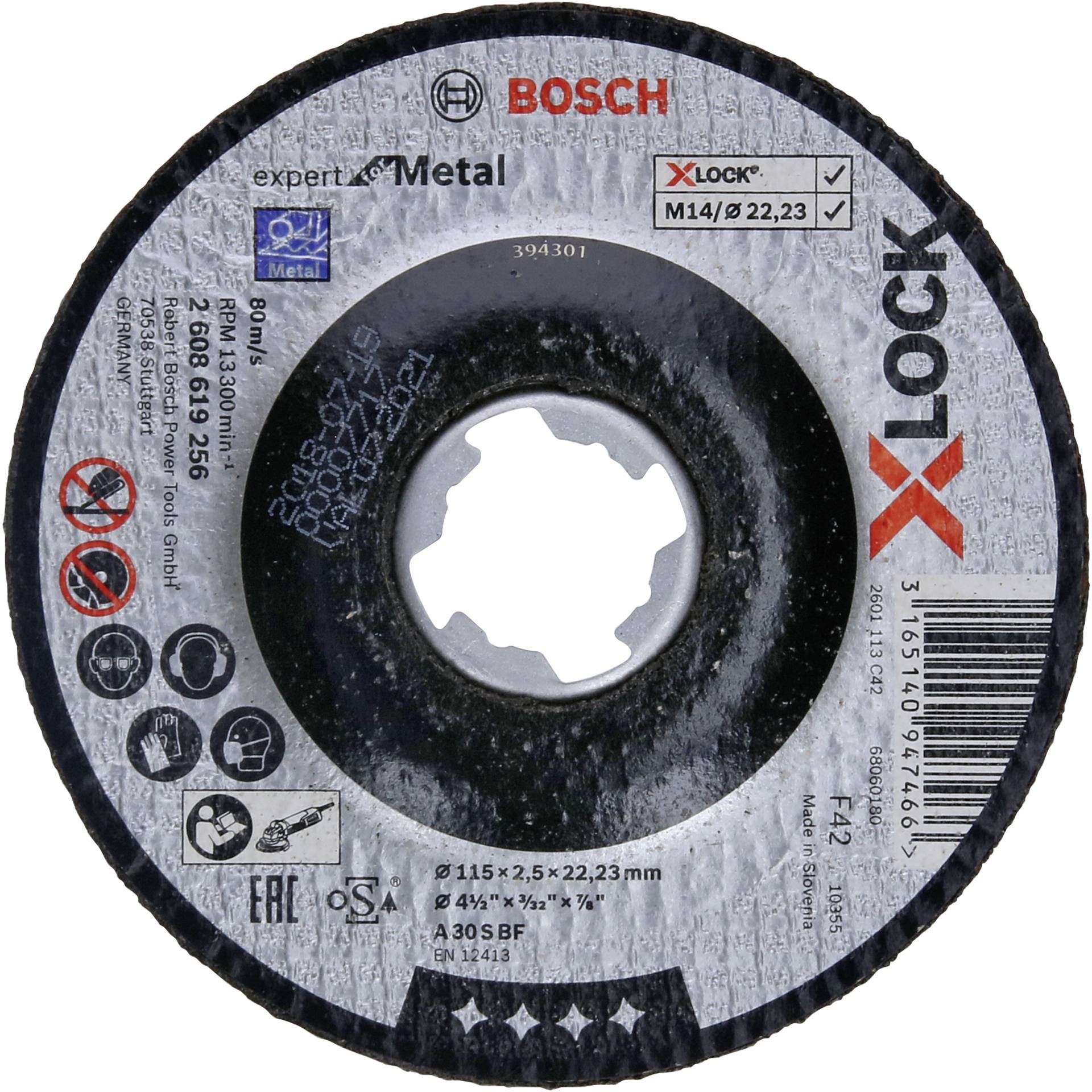 Bosch X-LOCK Trennsch.115X2,5mm EfM gerade