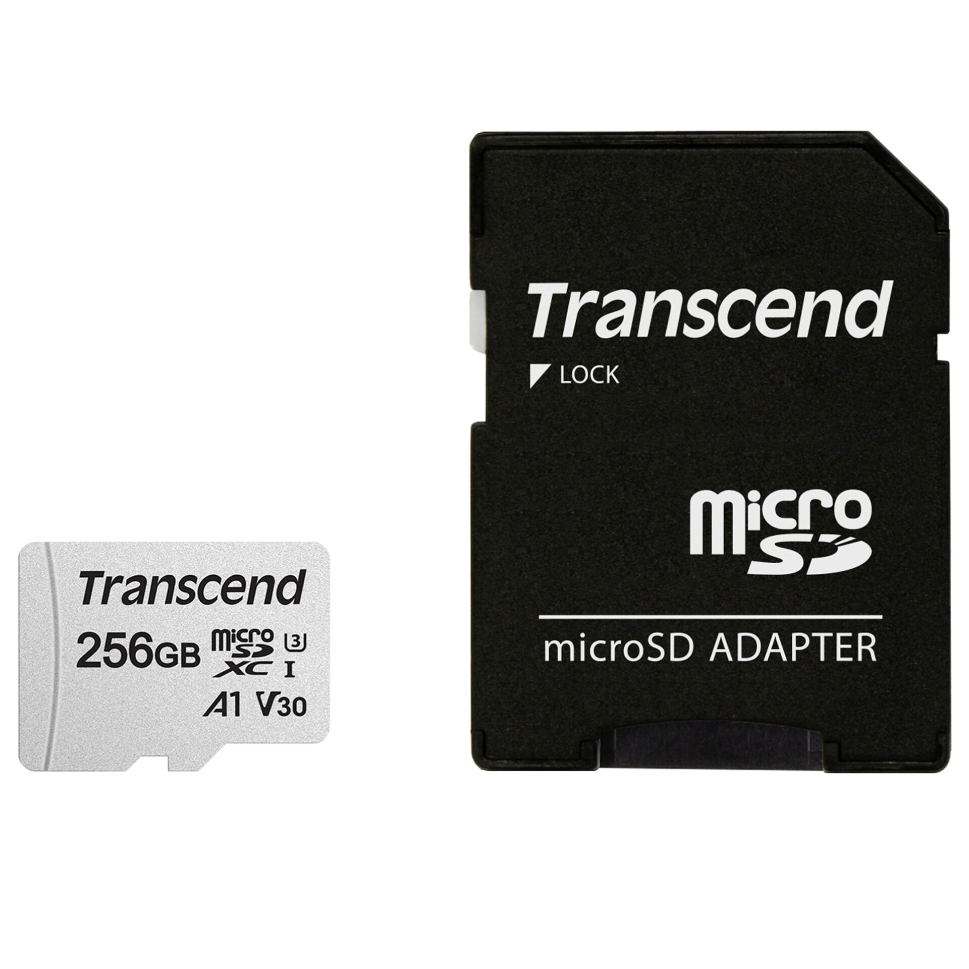 256GB Transcend 300S, Class10 microSDXC Speicherkarte lesen: 95MB/s, schreiben: 45MB/s