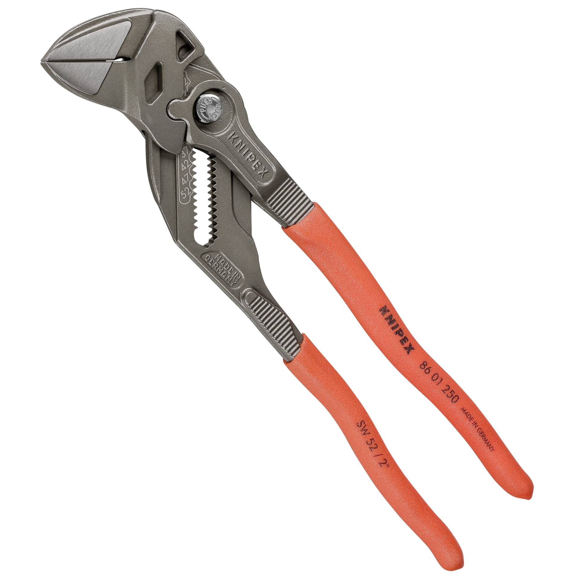 Knipex 86 01 250 Rohrzange Schwarz, Rot, Edelstahl Rot 4 cm Schwedische Rohrzange Chrom-Vanadium-Stahl