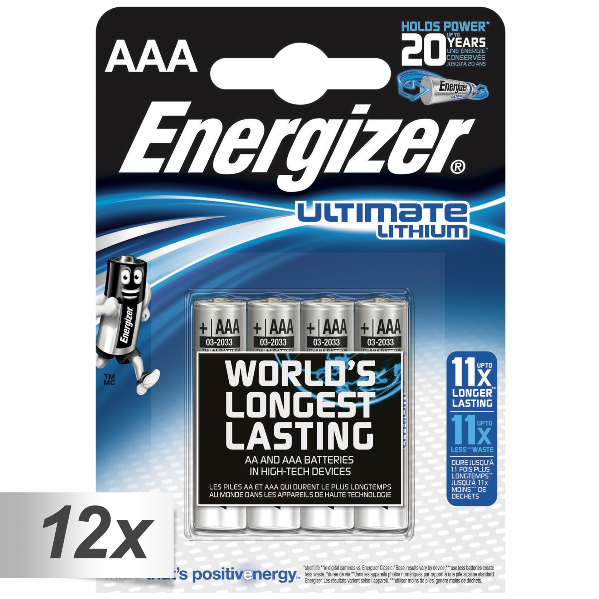 Energizer Ultimate Lithium Micro AAA, 4er-Pack 