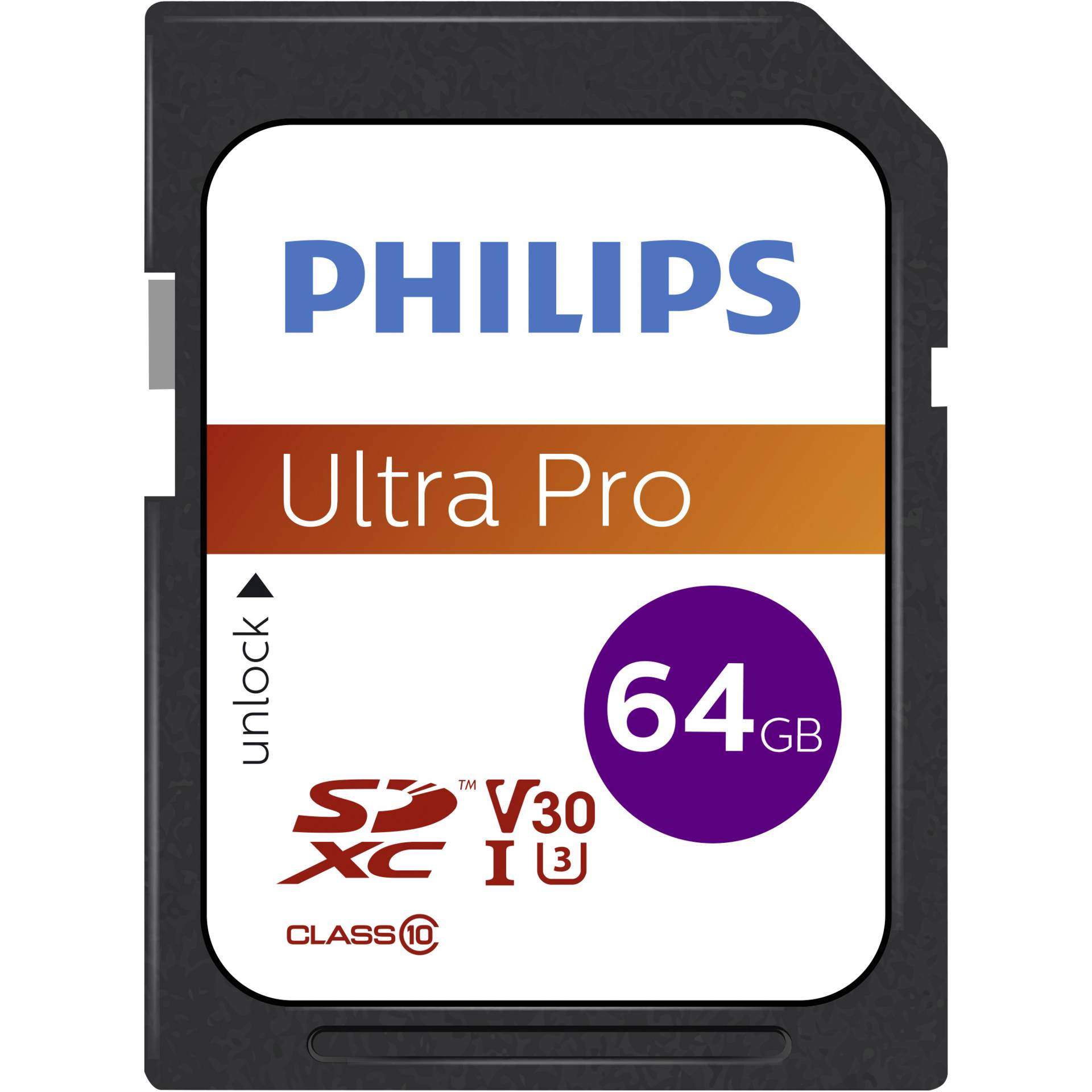 64 GB Philips Ultra Pro SDXC Speicherkarte, lesen: 100MB/s 