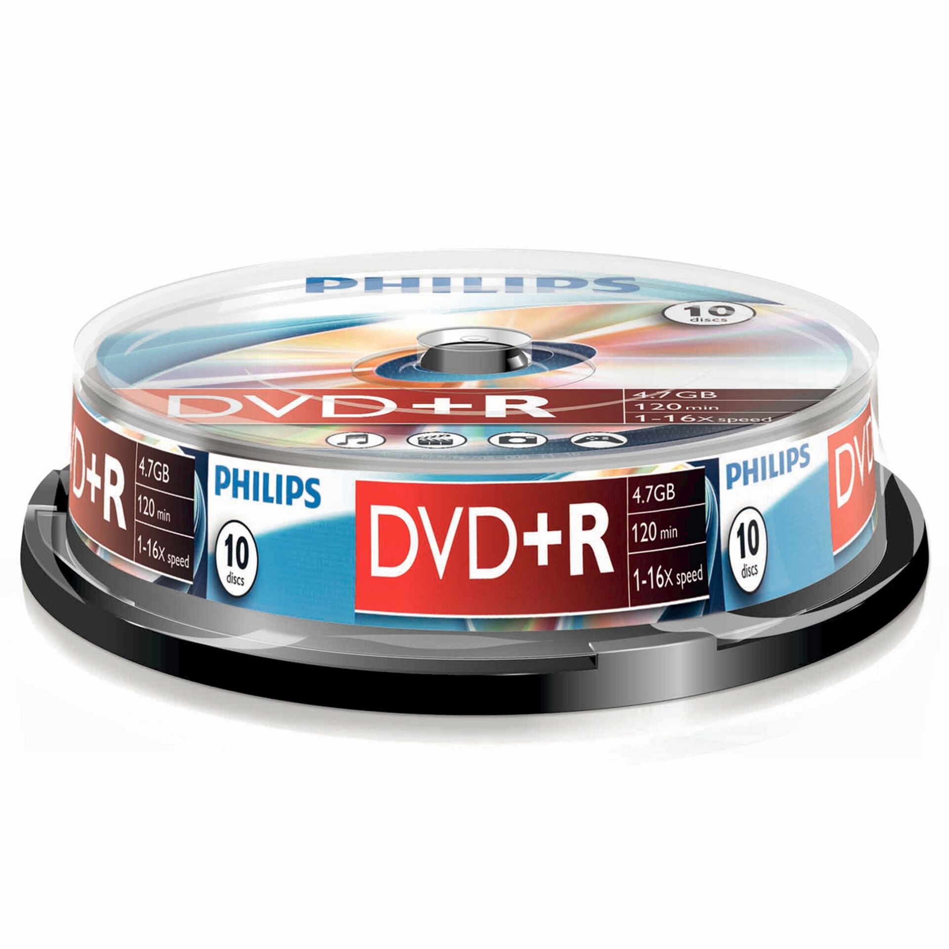 1x10 Philips DVD+R 4,7GB 16x SP