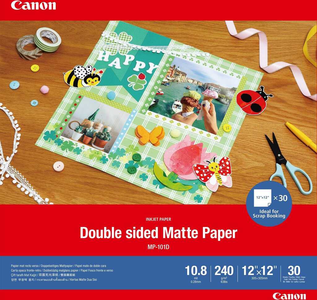 Canon MP-101D Double sided Matte Paper, 30 x 30 cm, 30 Blatt