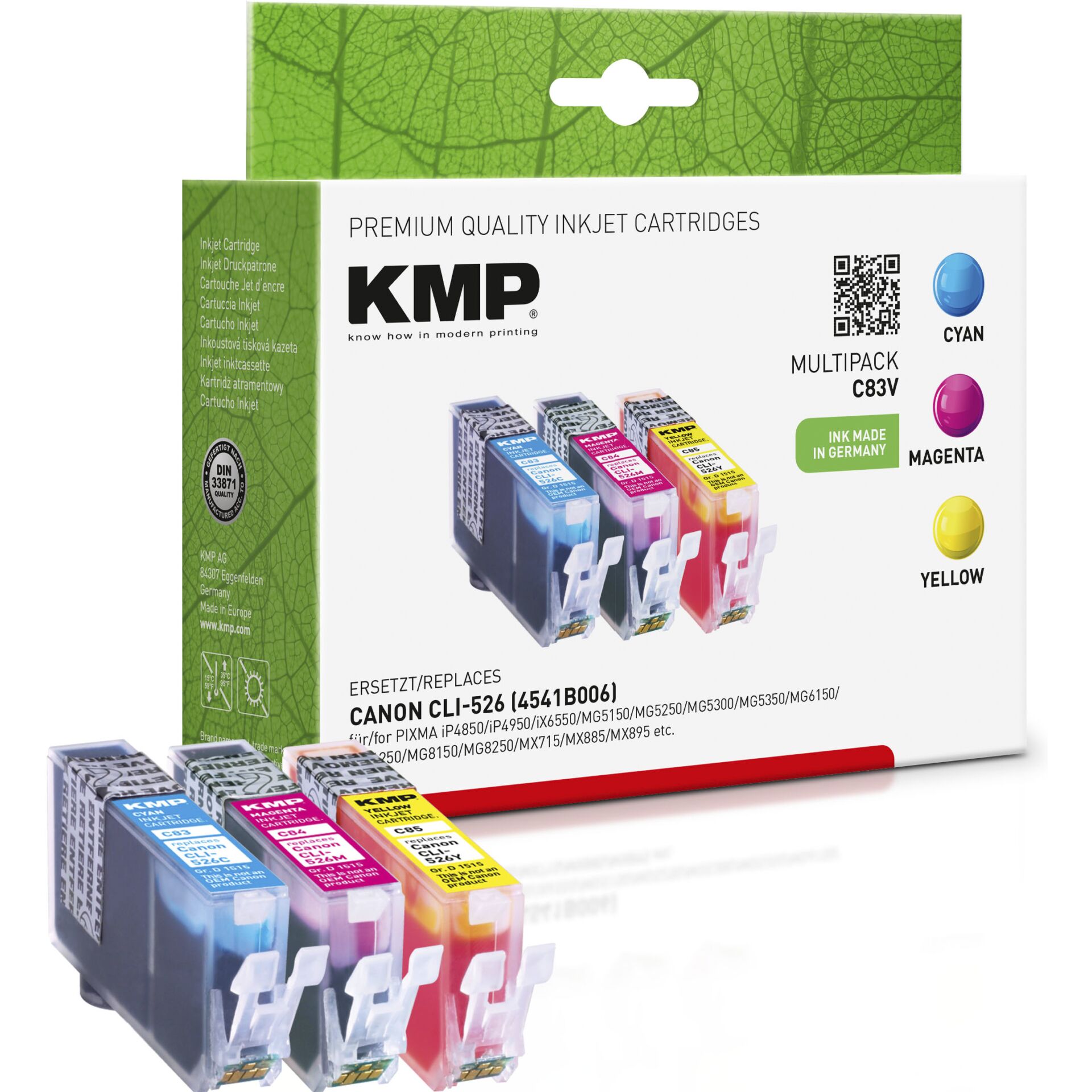 KMP C83V kompatibel zu Canon CLI526 Multipack 