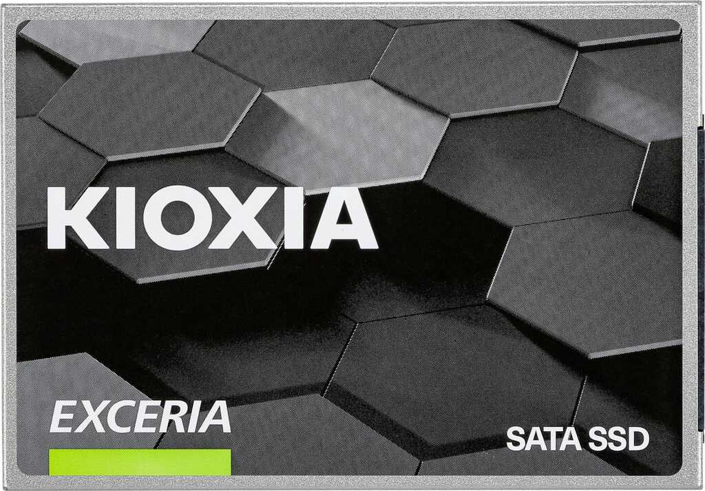 960 GB SSD KIOXIA EXCERIA SSD, SATA 6Gb/s, lesen: 555MB/s, schreiben: 540MB/s, TBW: 240TB