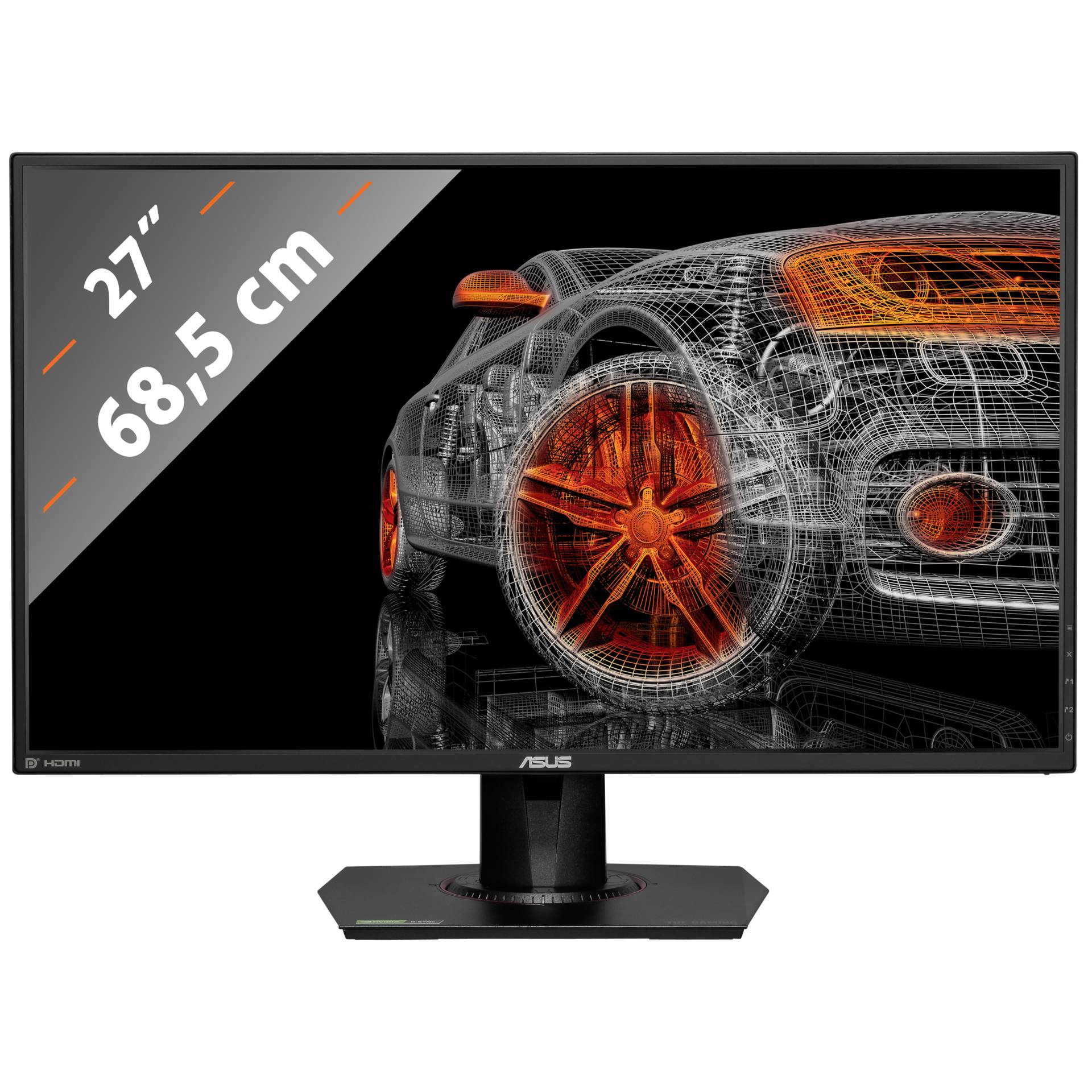 27 Zoll ASUS TUF Gaming VG279QM, 68.6cm TFT, 280Hz, G-Sync, keine Angabe (GtG), 1ms (MPRT), 2x HDMI 2.0, 1x DP