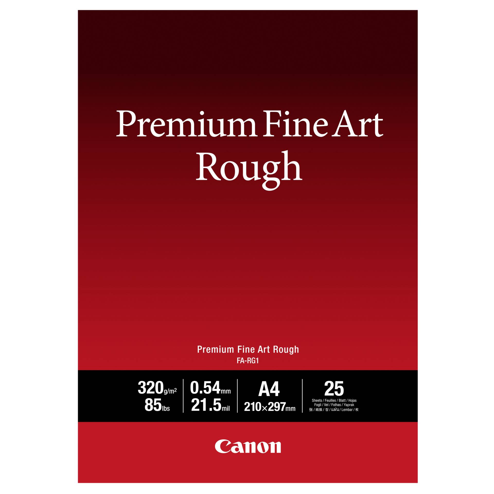 Canon FA-RG1 Premium Fine Art Rough Paper, A4, 25 Blatt