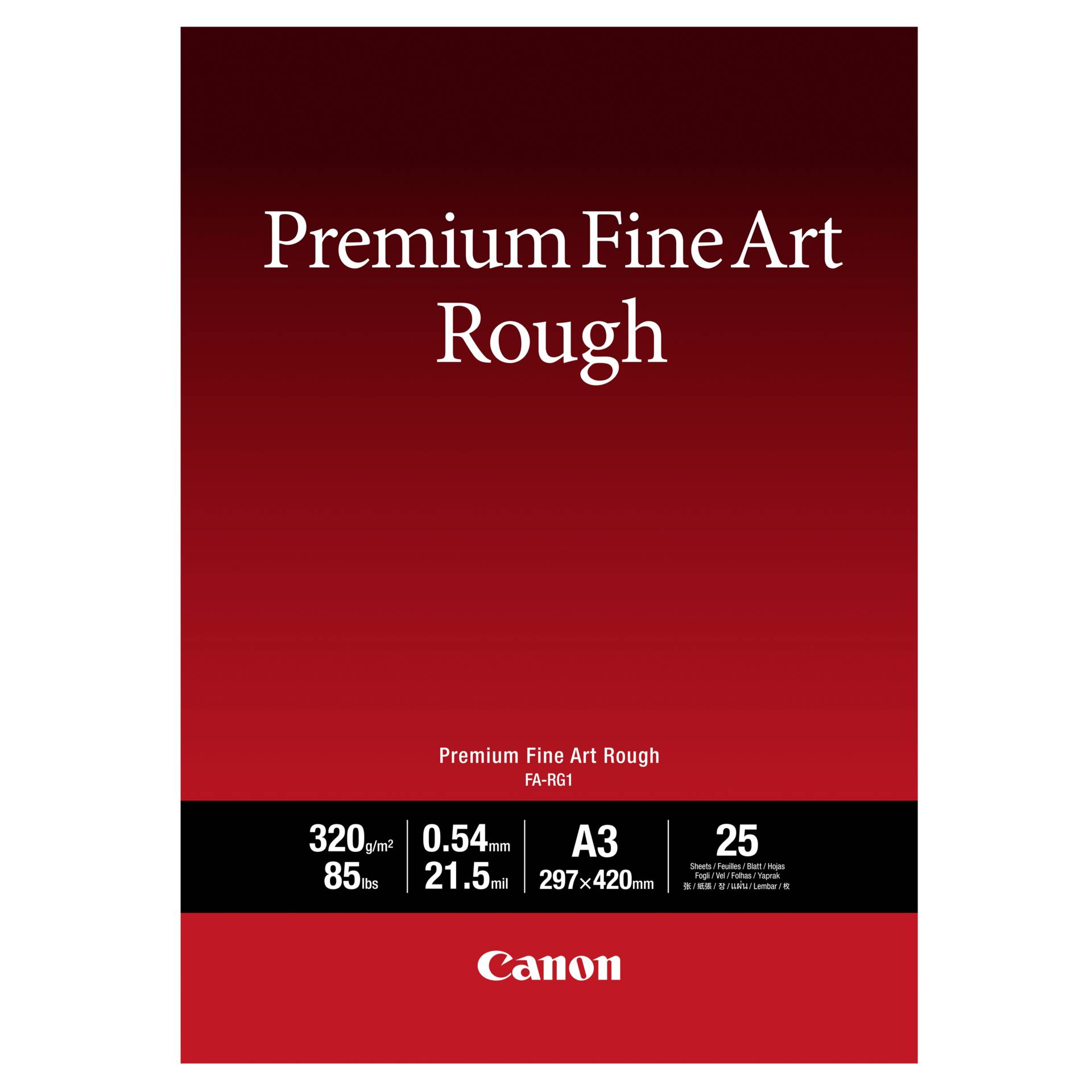 Canon FA-RG1 Premium Fine Art Rough Paper, A3, 25 Blatt