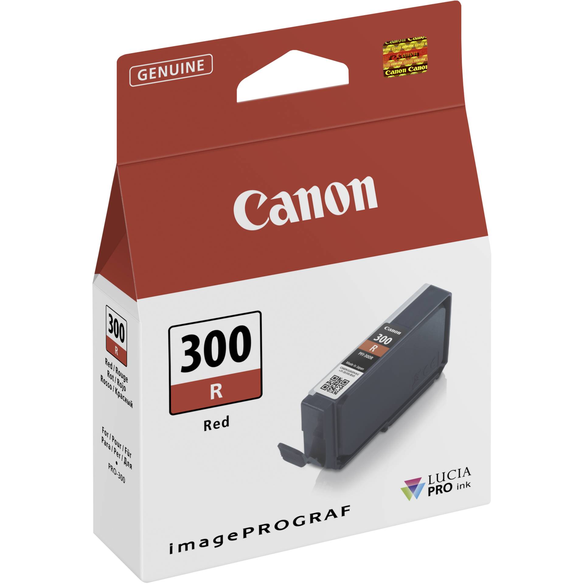 Canon PFI-300R Tinte Rot