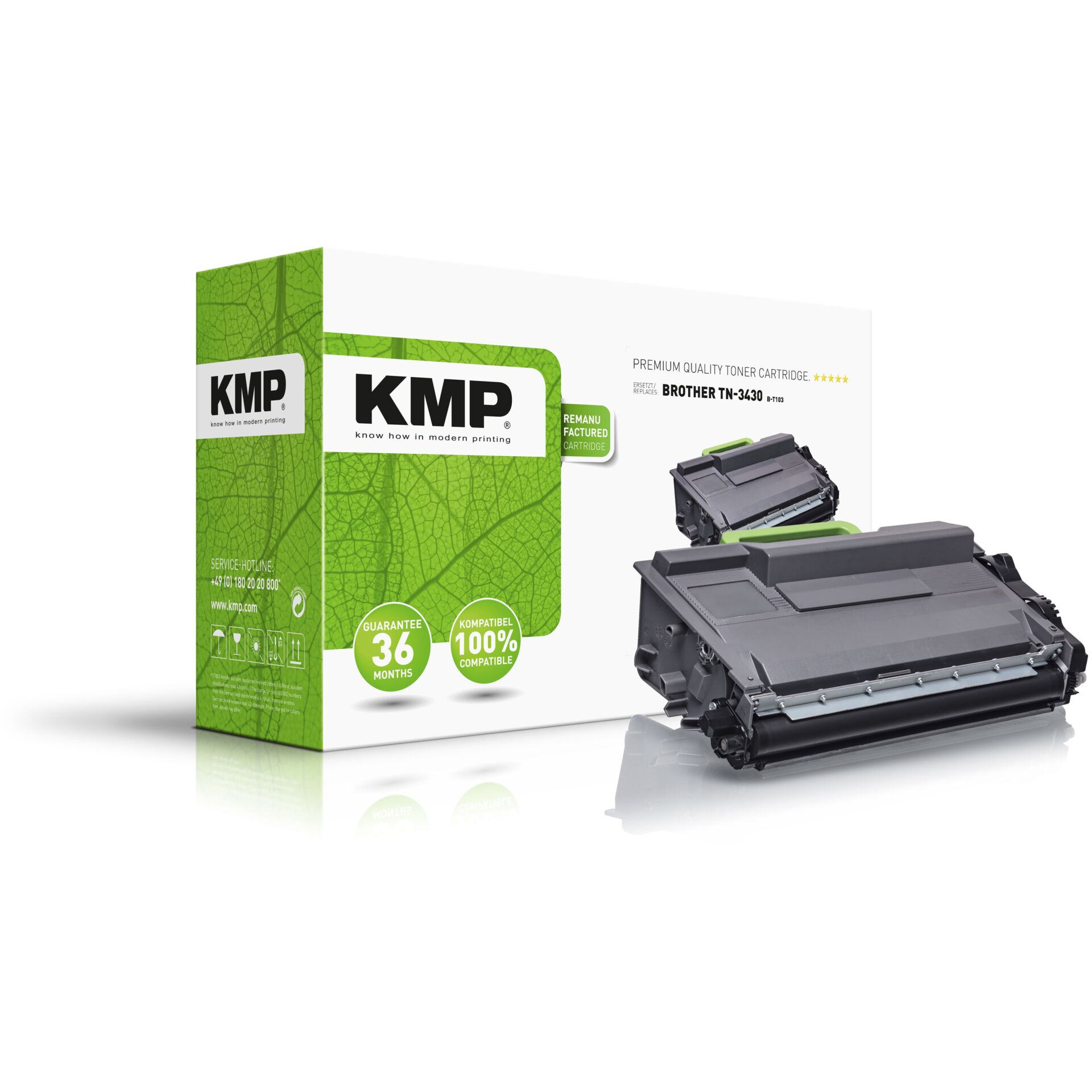 KMP B-T103 Toner schwarz kompatibel mit Brother TN-3430