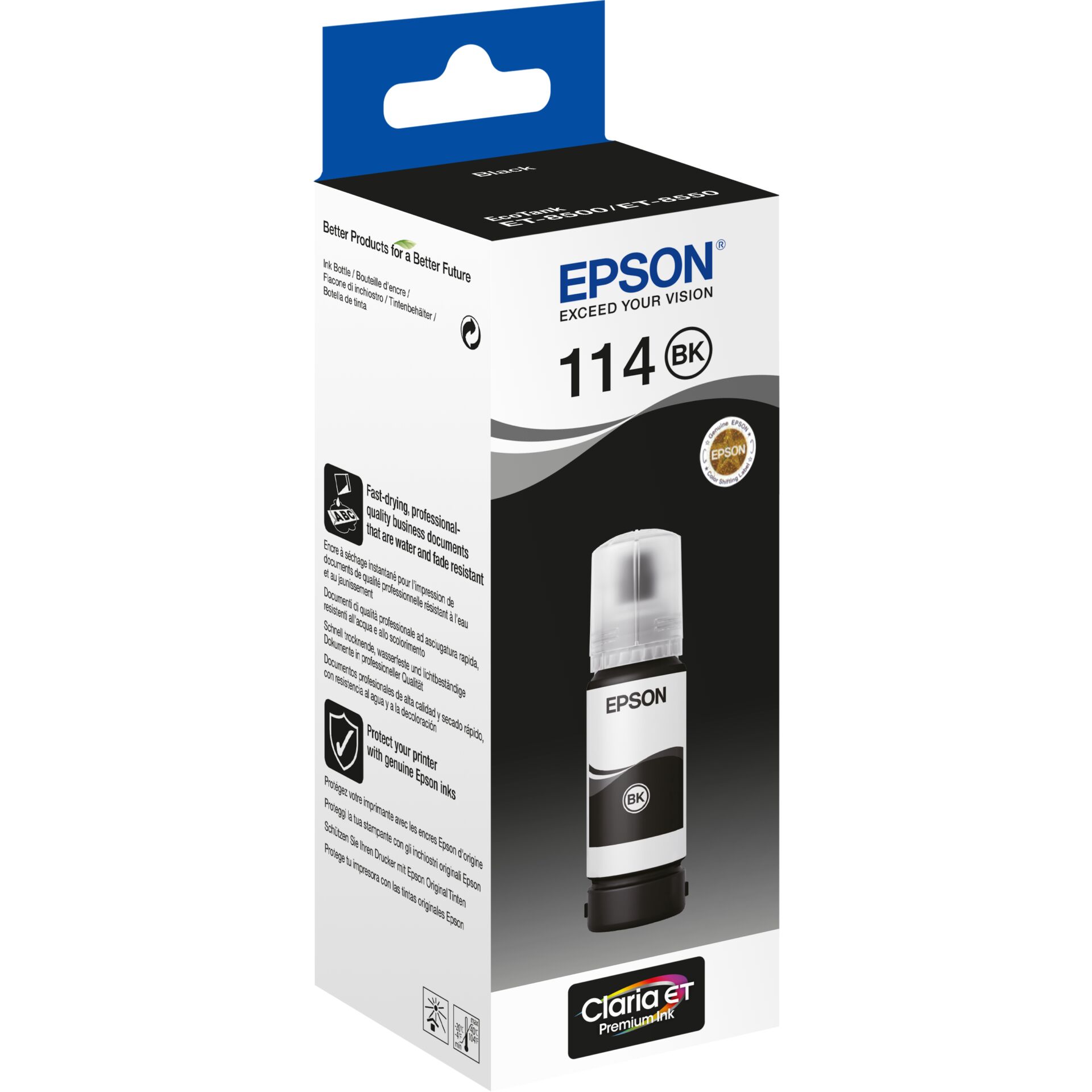 Epson 114 EcoTank Pigment Black ink bottle