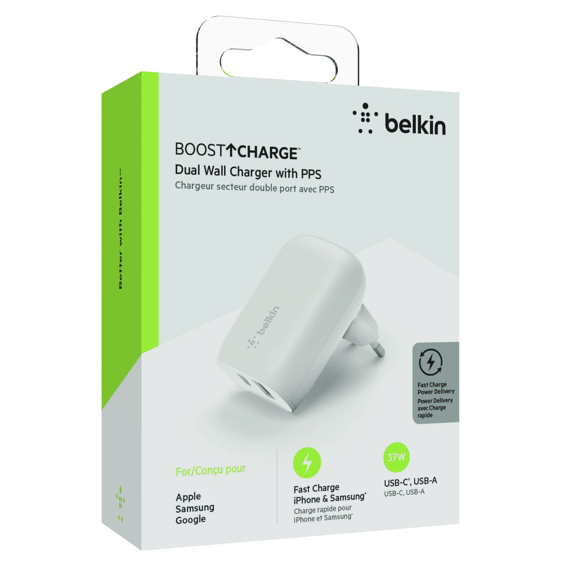 Belkin WCB007vfWH Smartphone, Tablets Weiß AC Schnellladung Drinnen