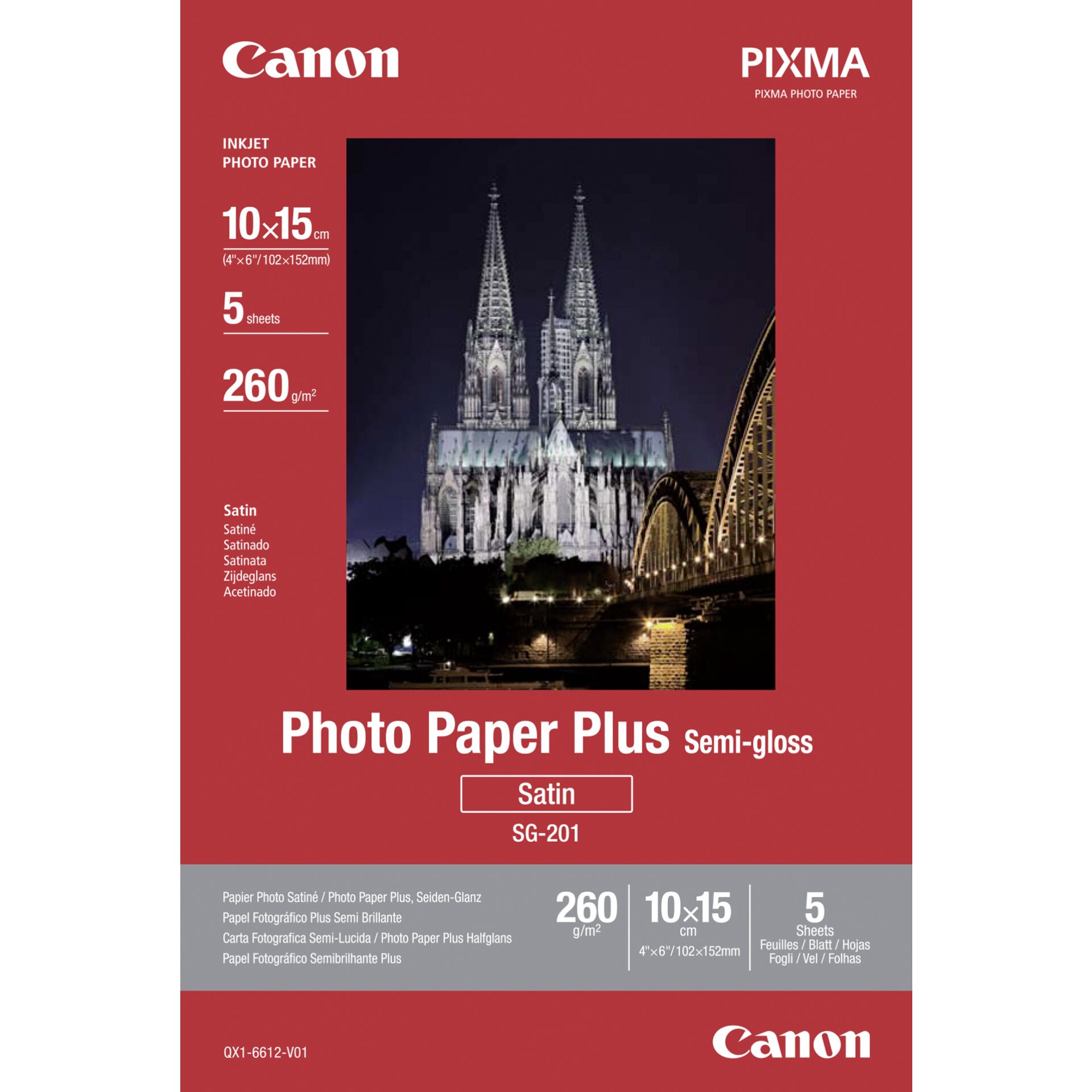 Canon SG-201 10x15 cm 4x6 5 Blatt, 260 g