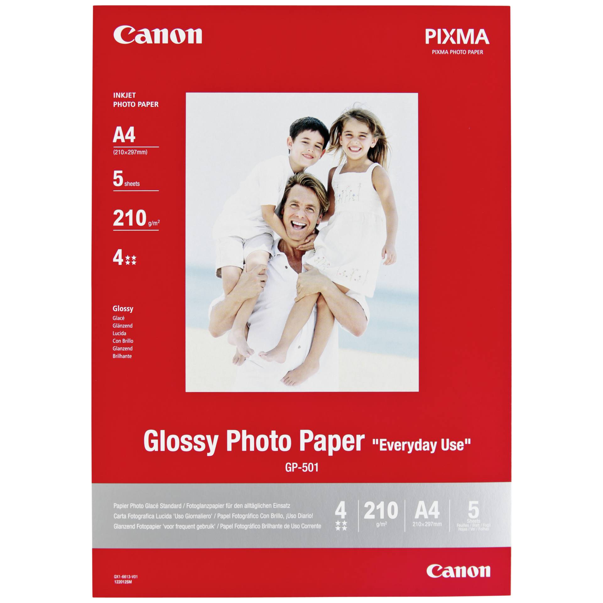 Canon GP-501 Fotopapier A4 glänzend, 5 Blatt 170g/m²