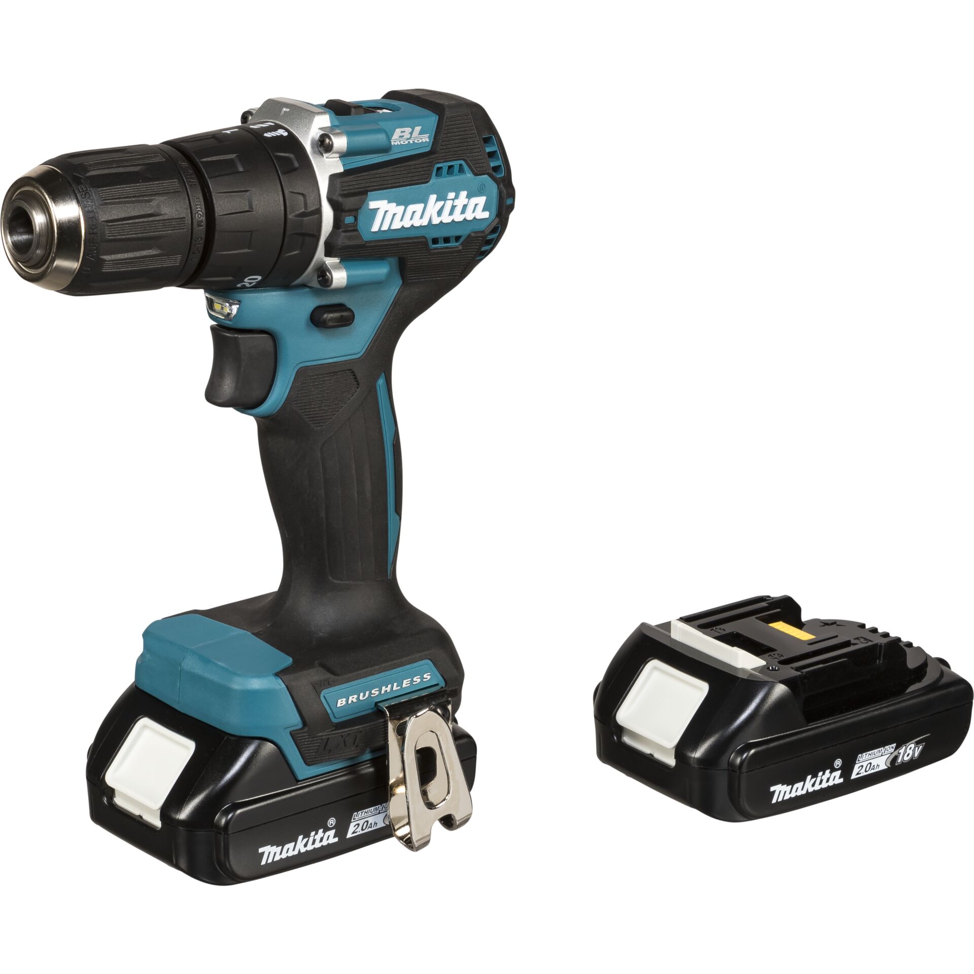 Makita DHP487RAJ Bohrmaschine 25500 RPM Ohne Schlüssel Schwarz, Türkis