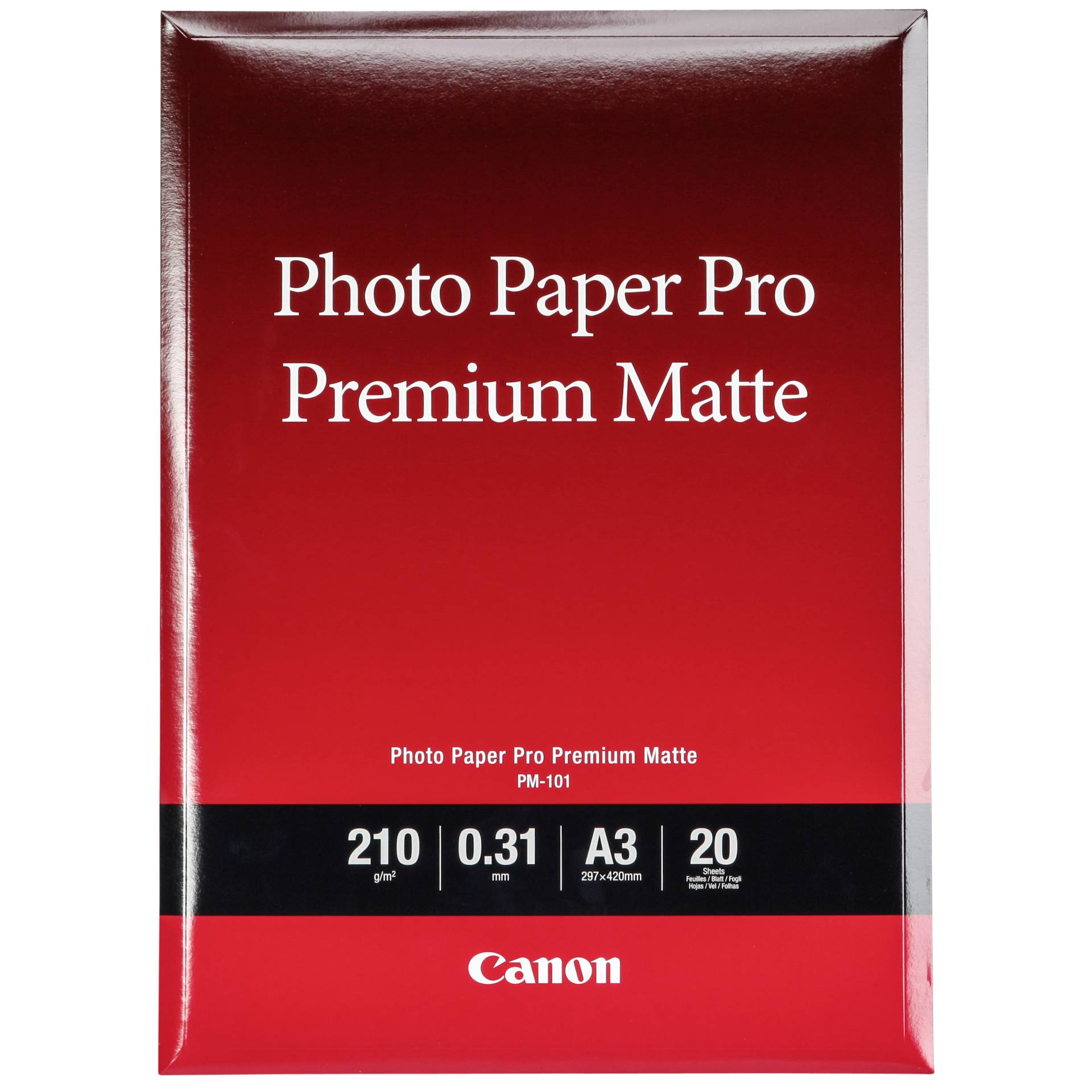 Canon PM-101 Premium Papier A3 matt, 210g/m², 20 Blatt Fotopapier