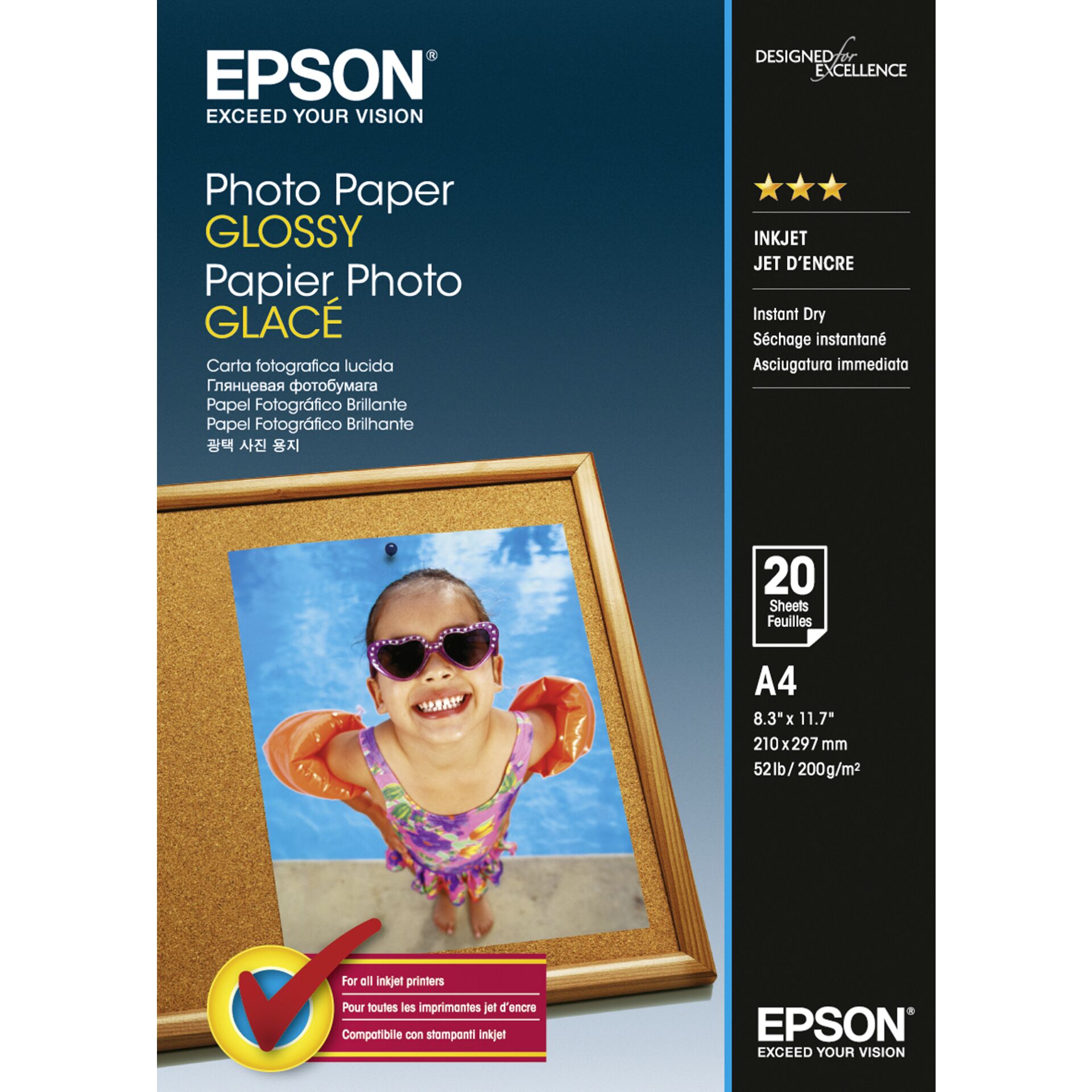 Epson Photo Paper Glossy - A4 - 20 Blätter