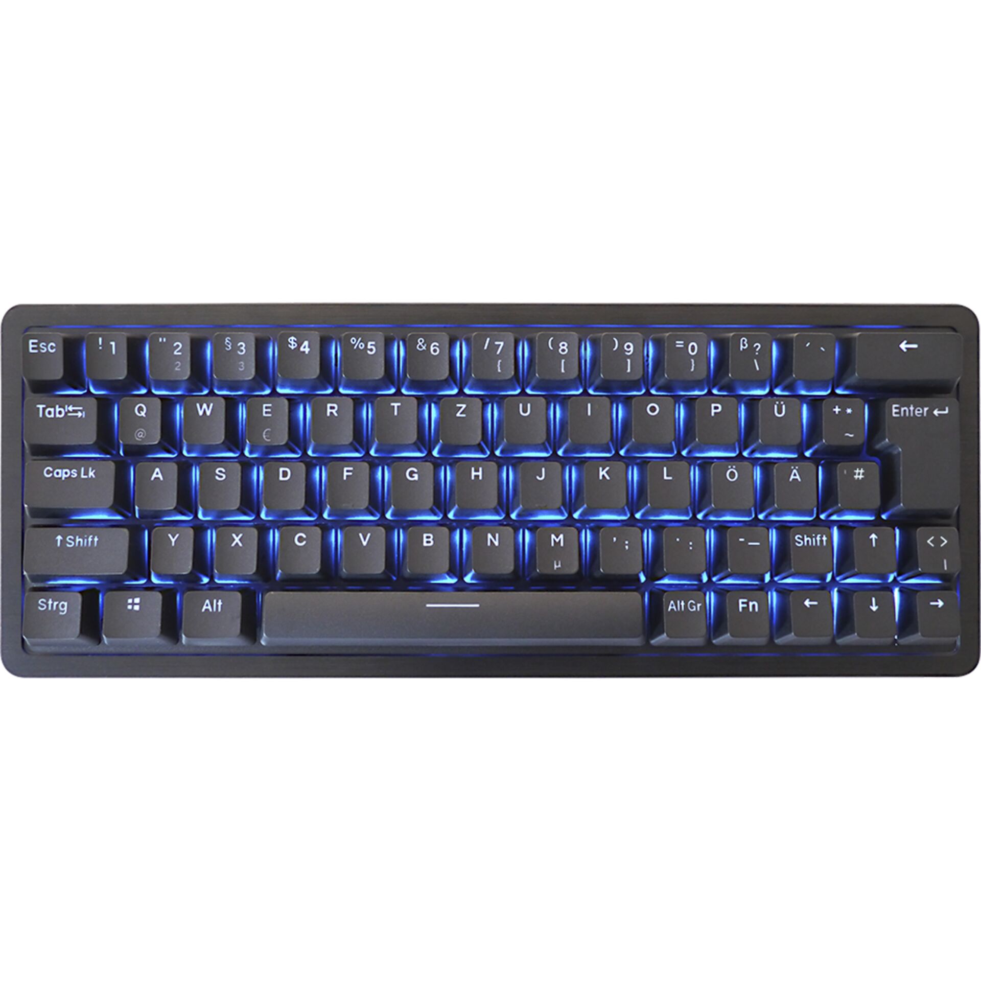 Mountain Everest 60 Midnight Black, Layout: DE, mechanisch, Mountain Tactile 55, RGB, Gaming-Tastatur