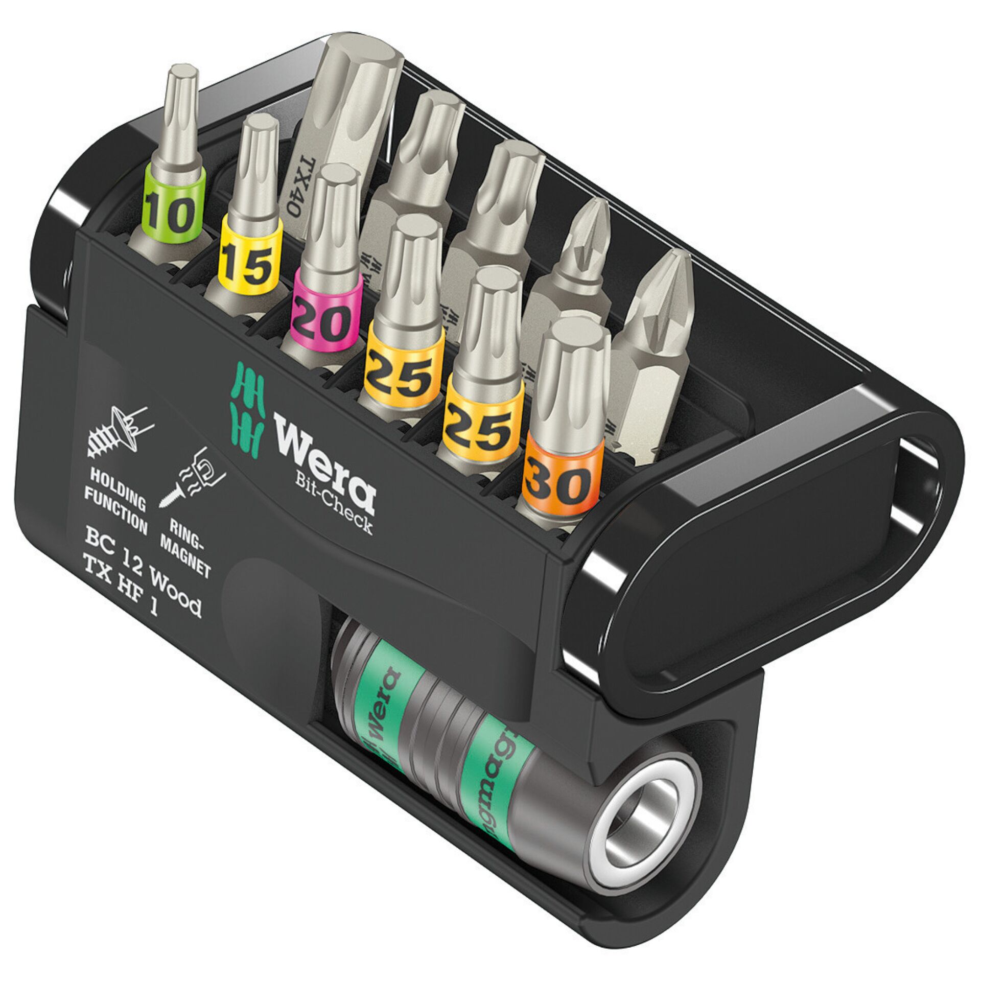 Wera Bit-Check 12 Wood TX HF 1 Bitset, 12-tlg.