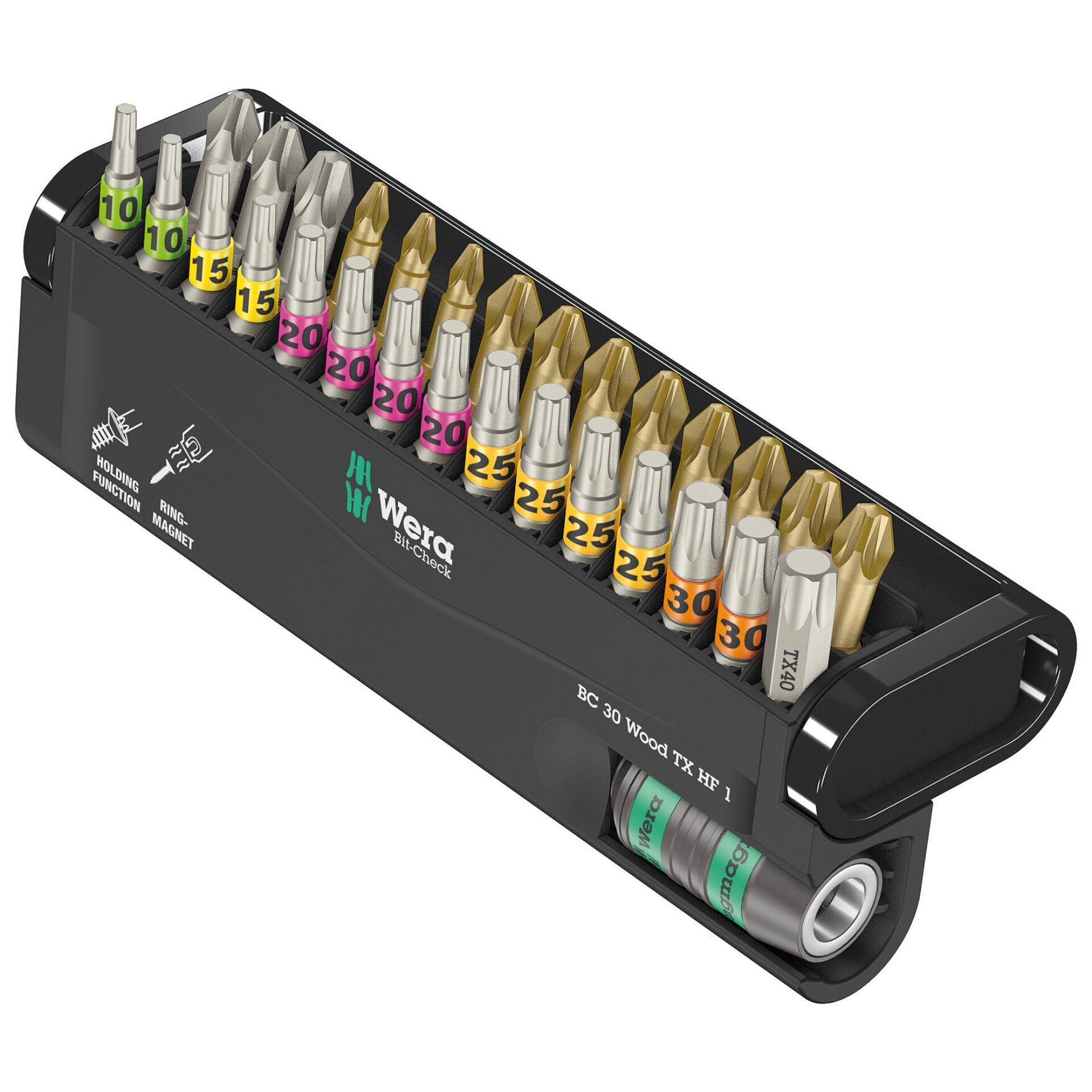 Wera Bit-Check 30 Wood TX HF 1 Bitset, 30-tlg.