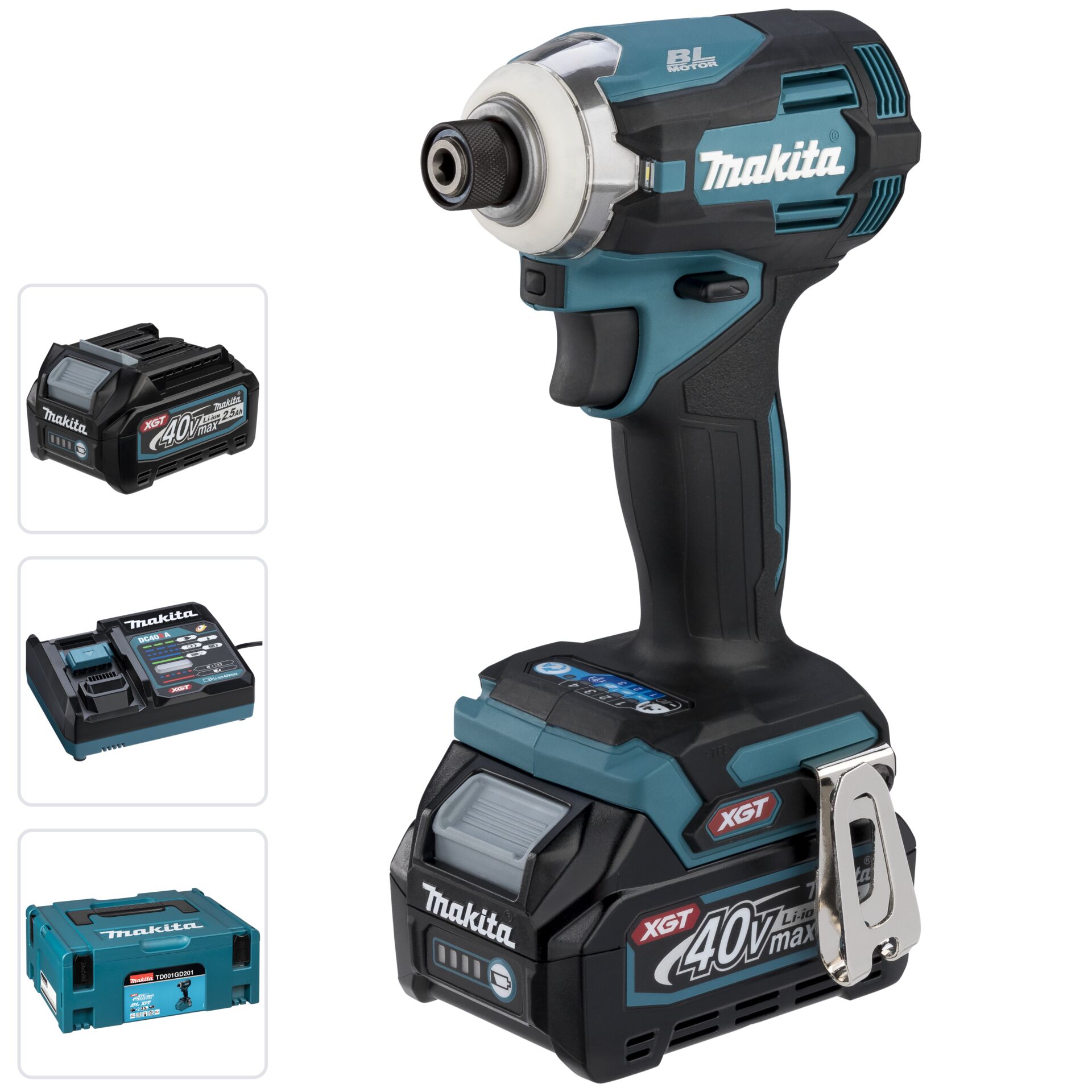 Makita  TD001GD201 Akku-Schlagschrauber 40V