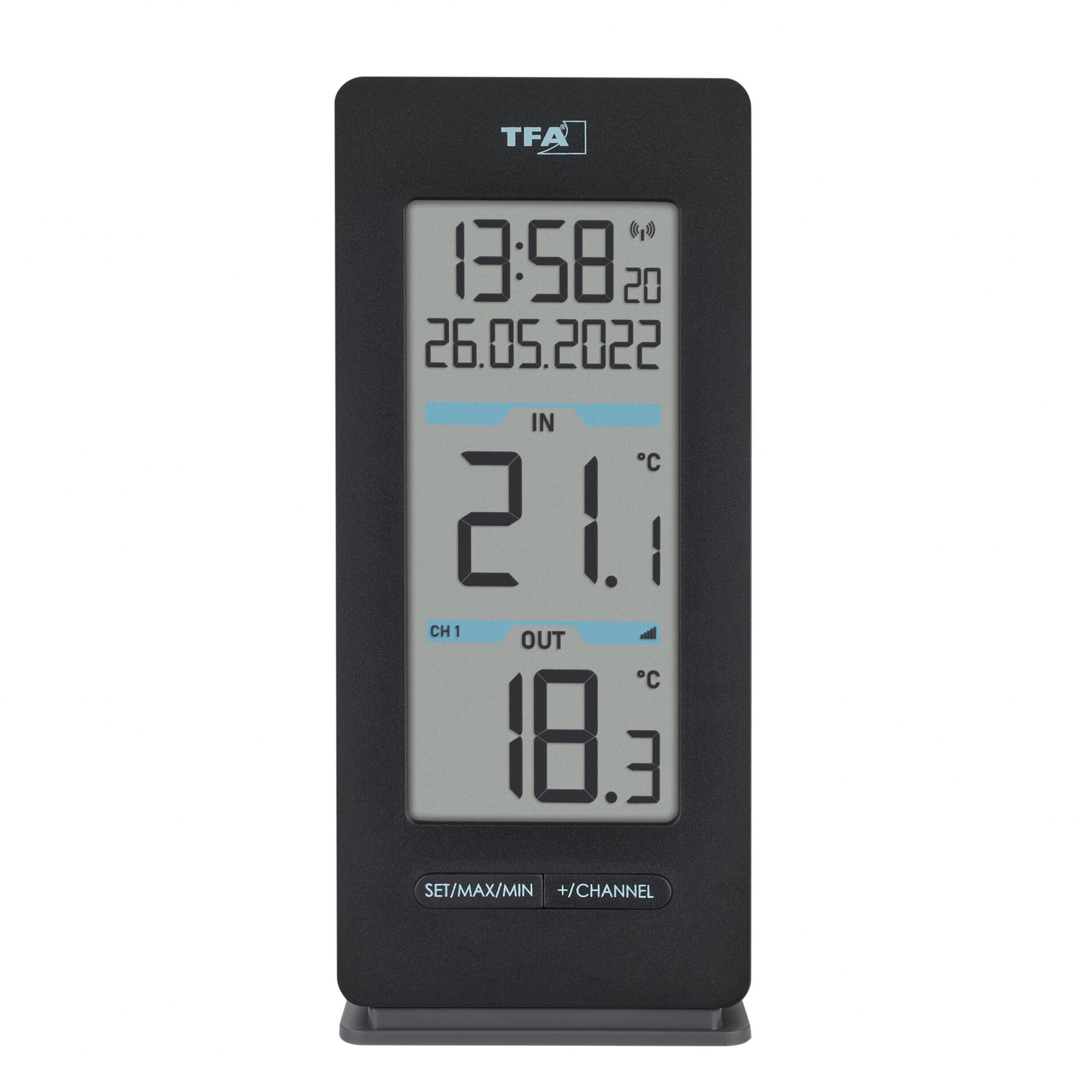 TFA Funk-Thermometer Pop Grau