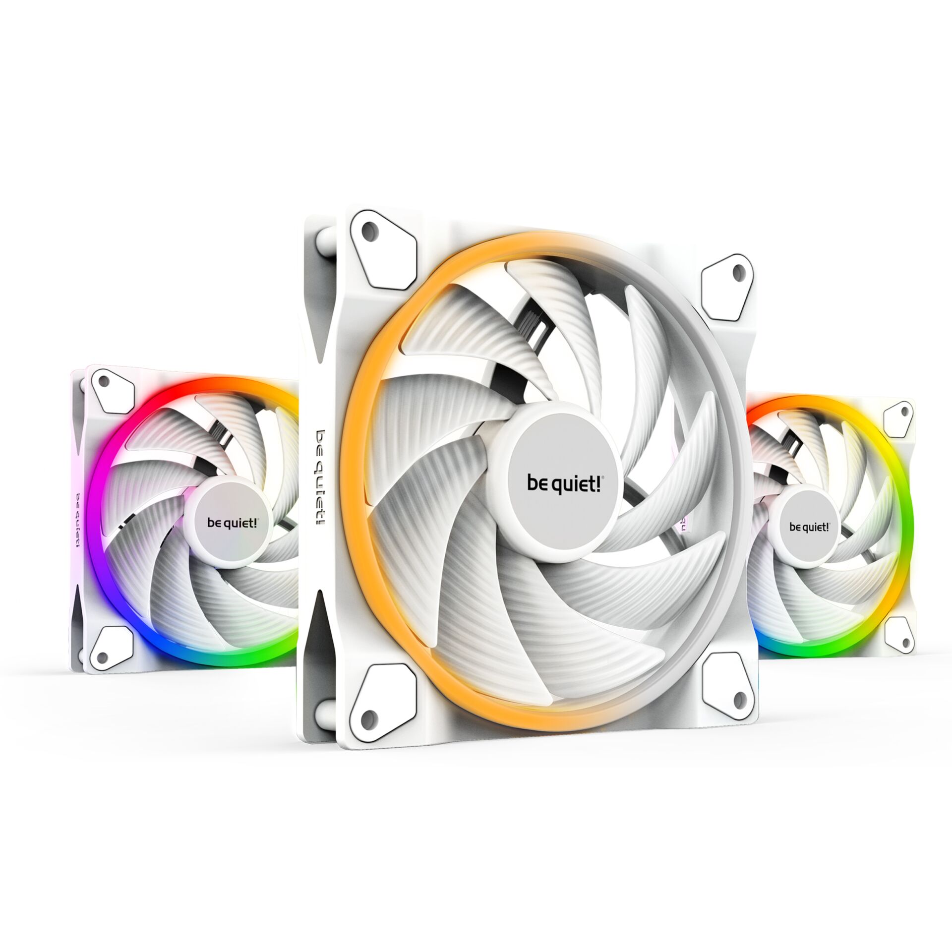 be quiet! Light Wings White PWM High-Speed 140mm, 140x140x25 (BxHxT), 121.82m³/h (71.69 CFM), 31dB(A), White Build-kompat