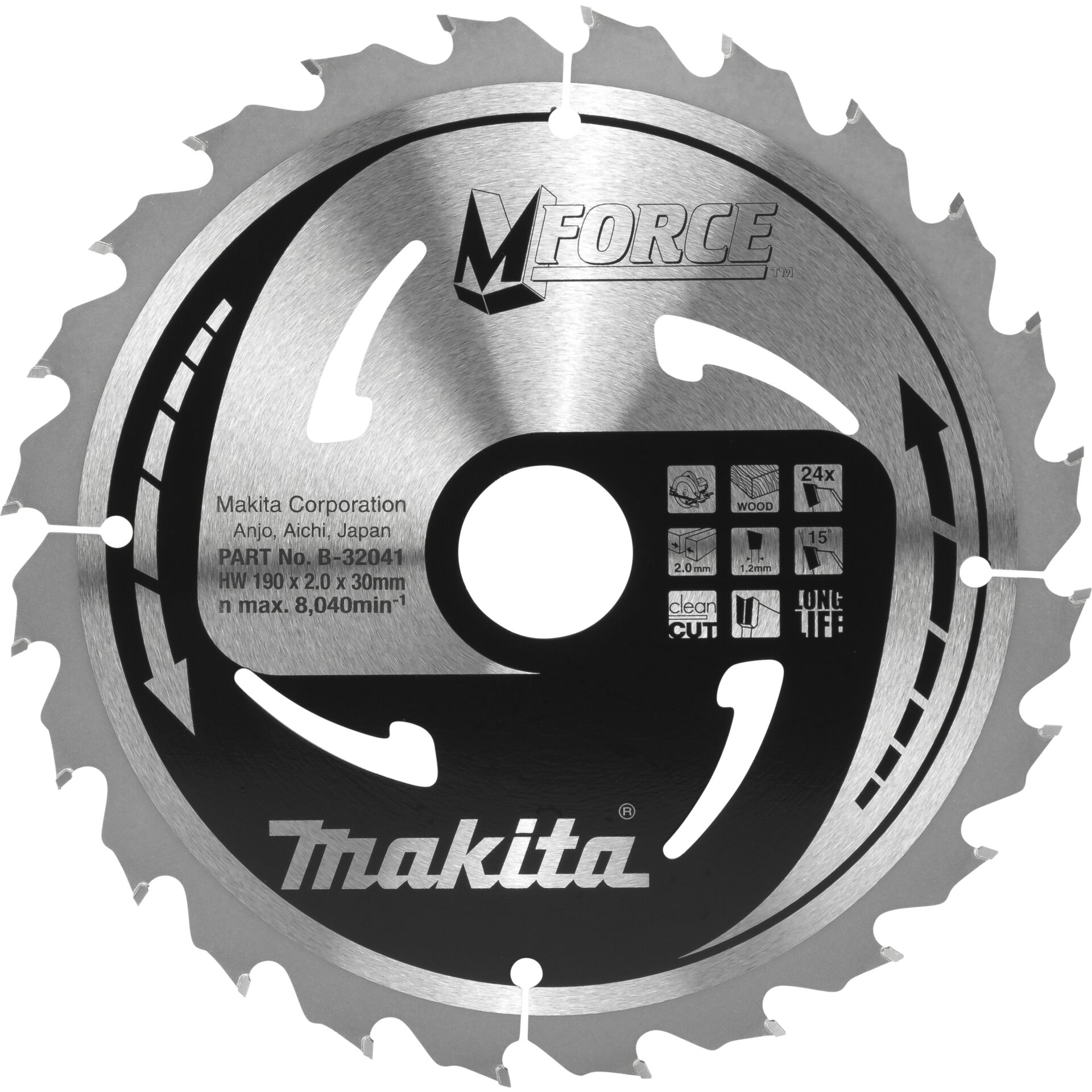 Makita MForce Kreissägeblatt 19 cm 1 Stück(e)