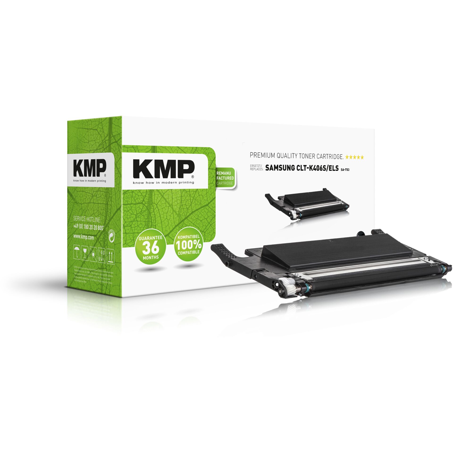 KMP SA-T53 Toner schwarz kompatibel mit Samsung CLT-K406S