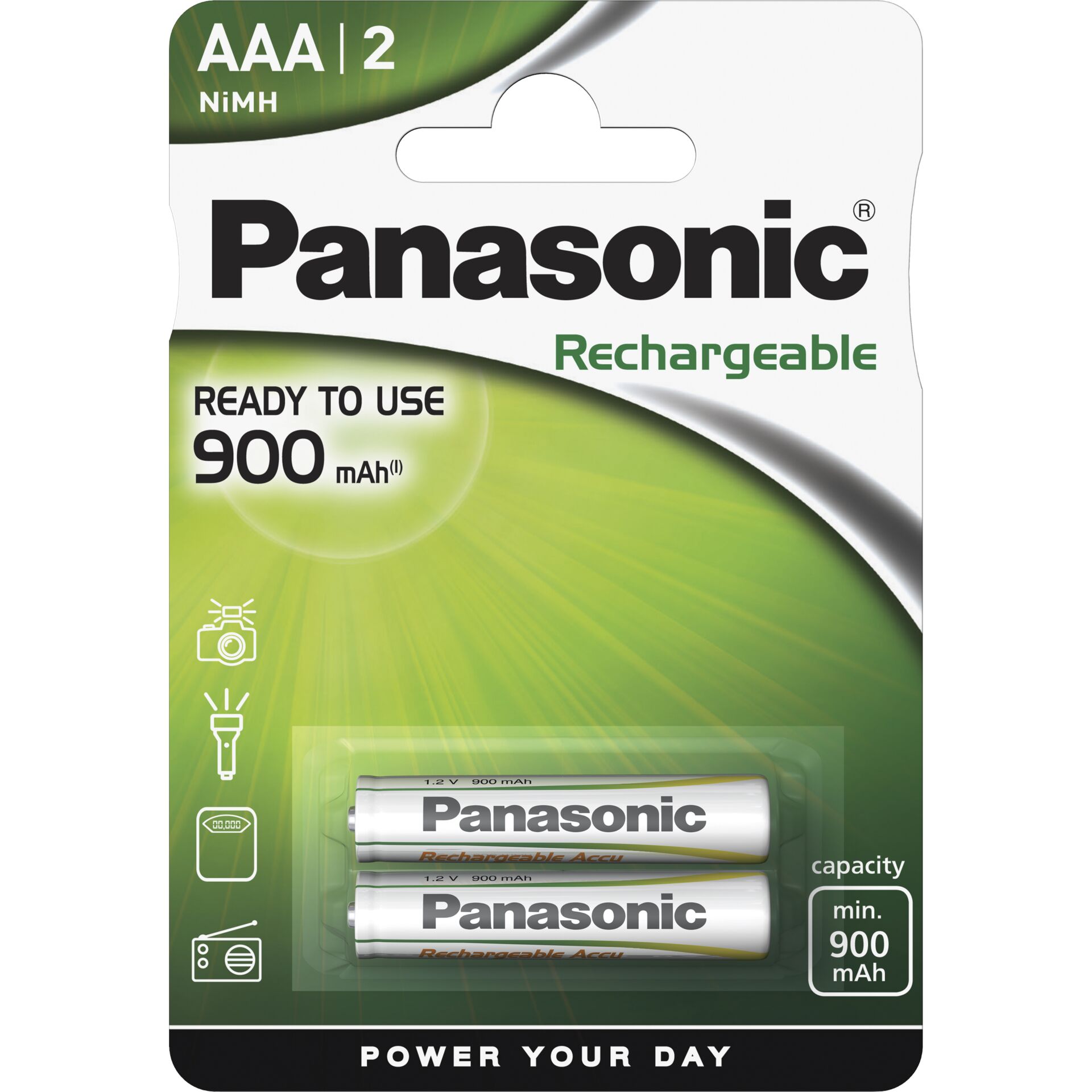 Panasonic Recharge Accu Power AAA, 800 mAh Nickel-Metallhydrid (NiMH)