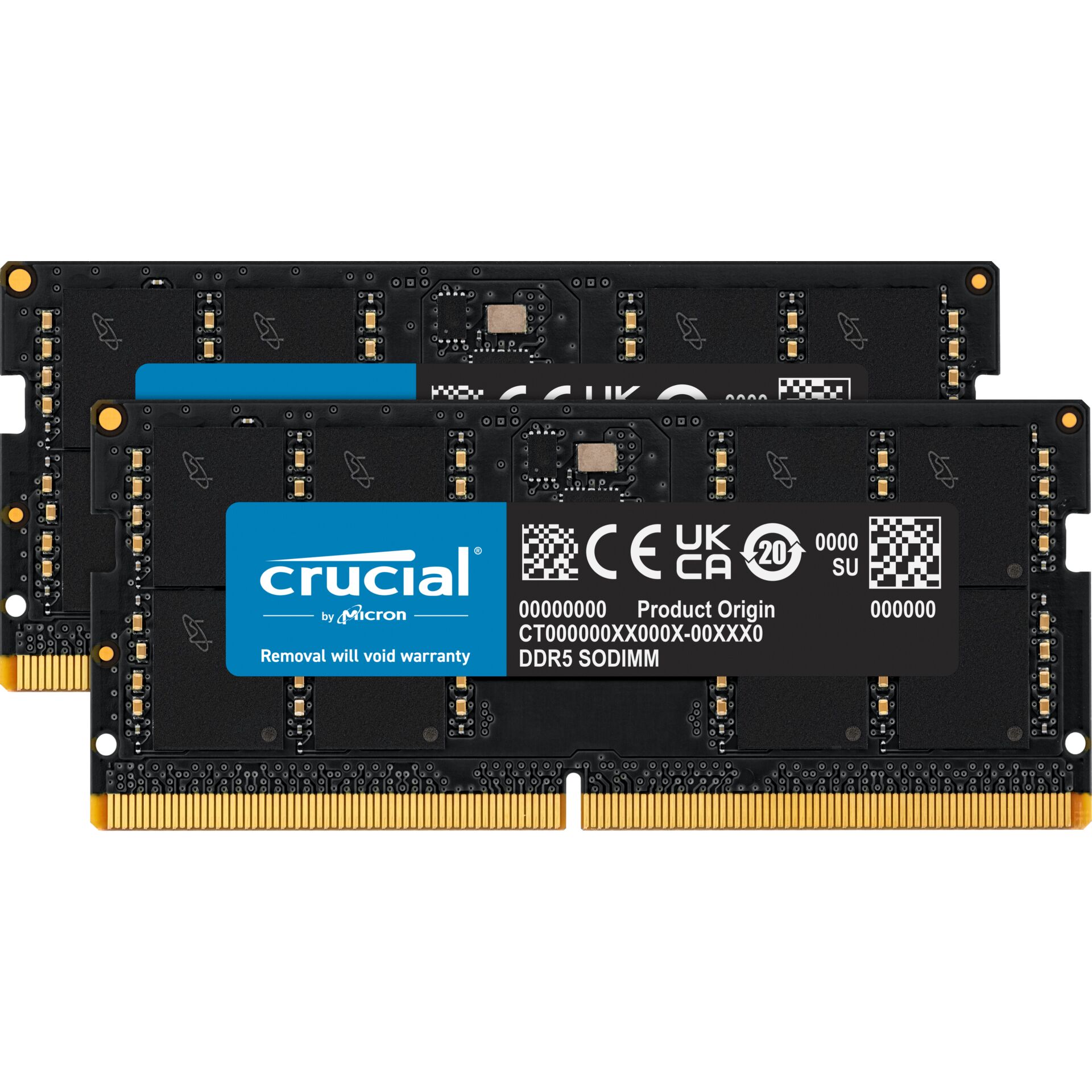 DDR5RAM 2x 48GB DDR5-5600 Crucial SO-DIMM on-die ECC, CL46-45-45 Kit