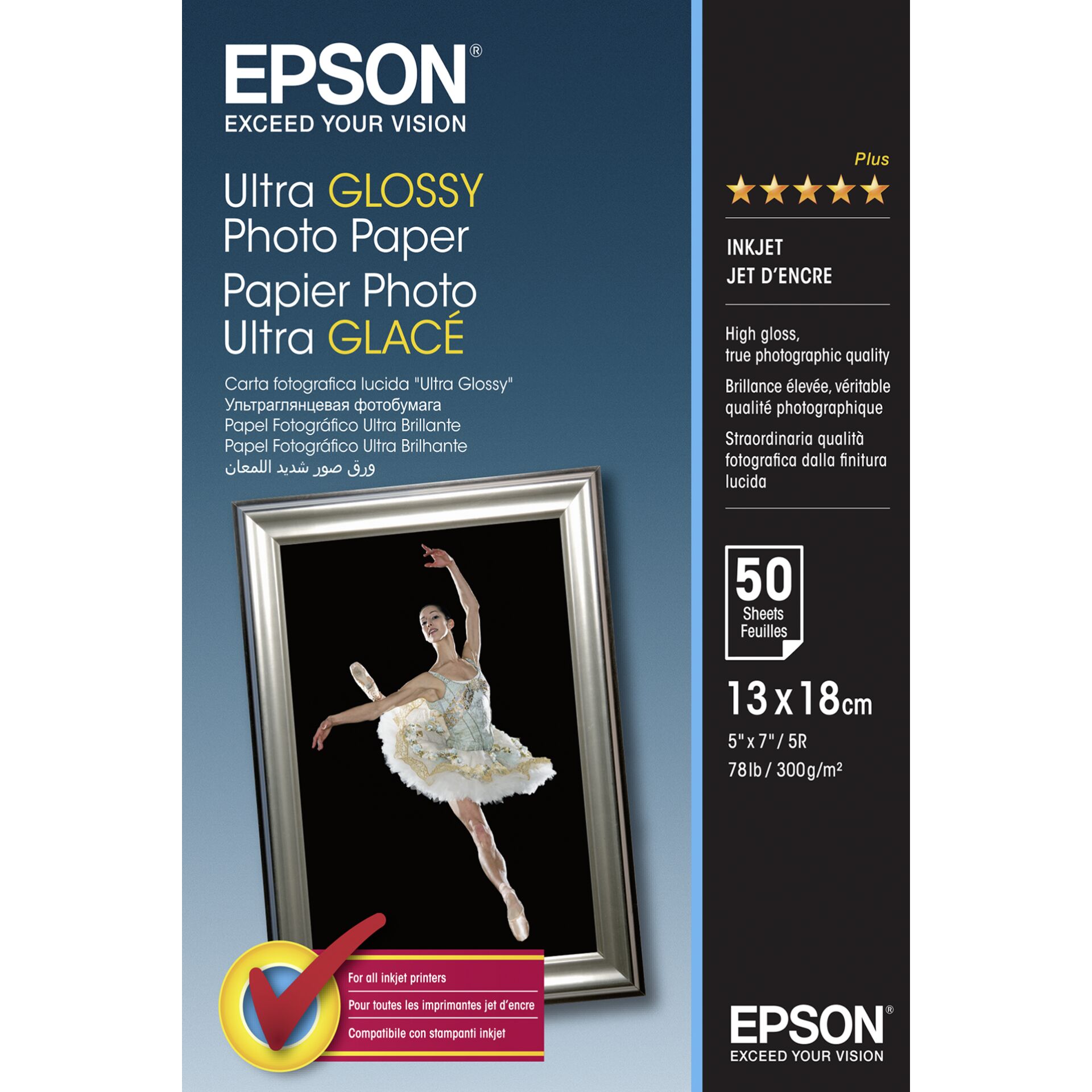 Epson Ultra Glossy Photo Paper - 13x18cm - 50 Blätter