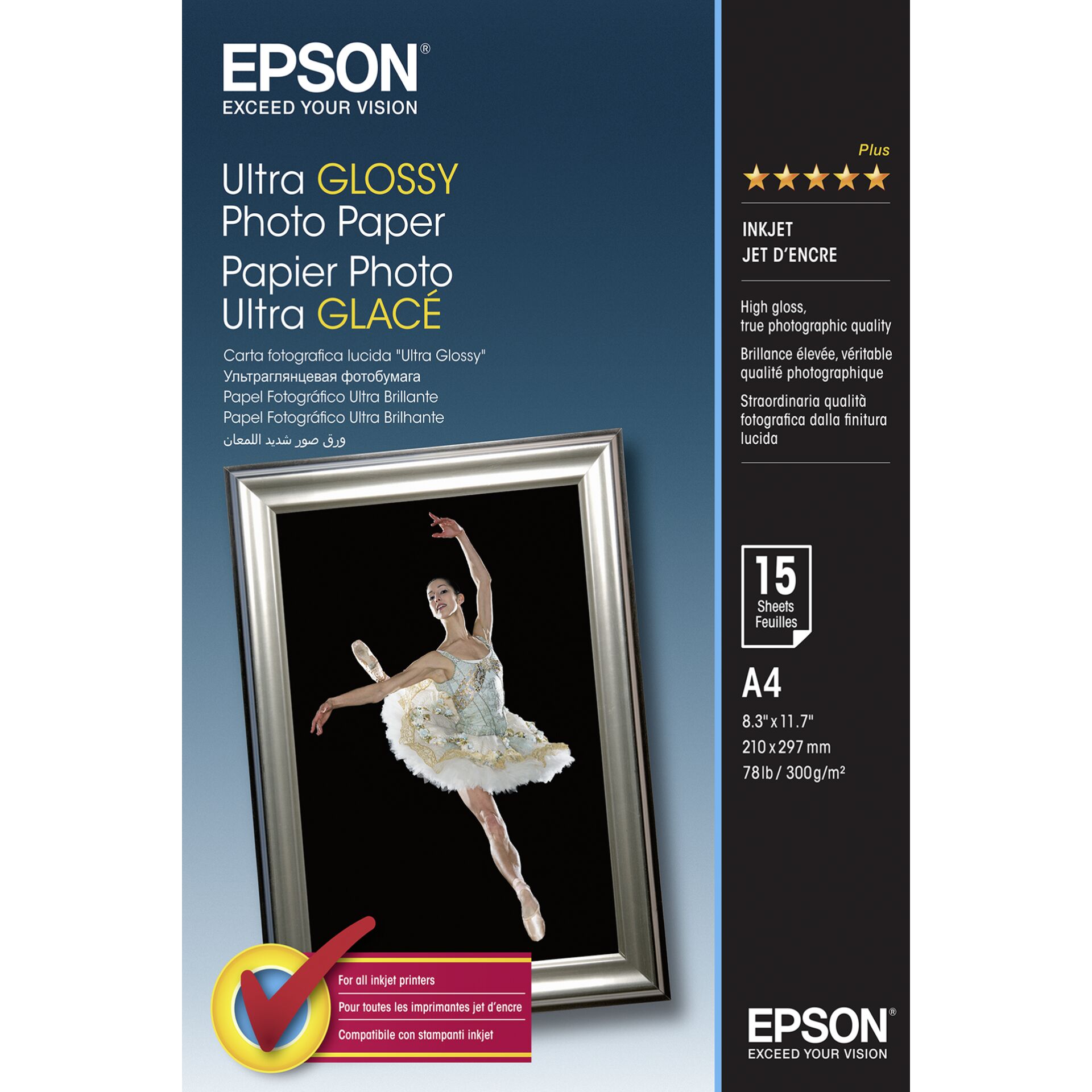 Epson Ultra Glossy Photo Paper - A4 - 15 Blätter