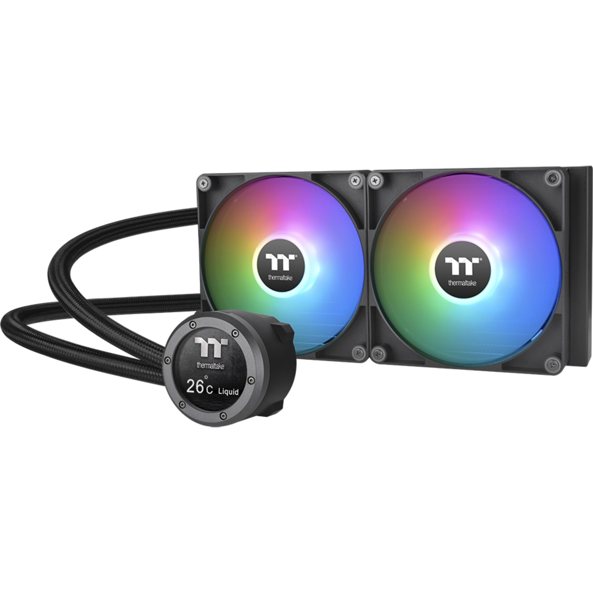 Thermaltake TH280 V2 Ultra ARGB Sync Prozessor All-in-One-Flüssigkeitskühler 14 cm Schwarz