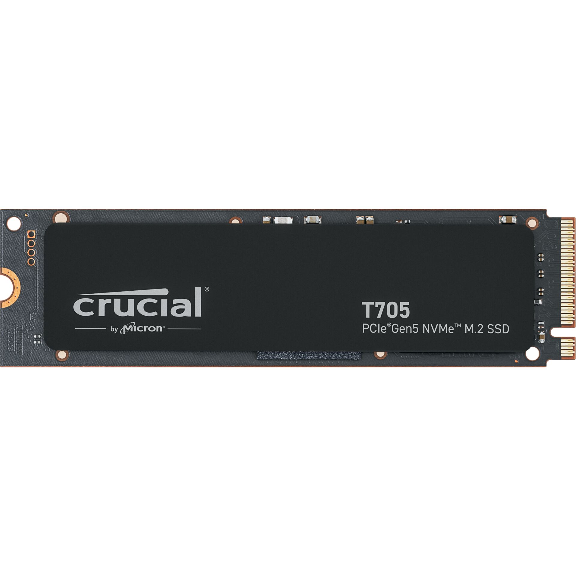 1.0 TB SSD Crucial T705 SSD, M.2/M-Key (PCIe 5.0 x4), lesen: 13600MB/s, schreiben: 10200MB/s SLC-Cached, TBW: 600T