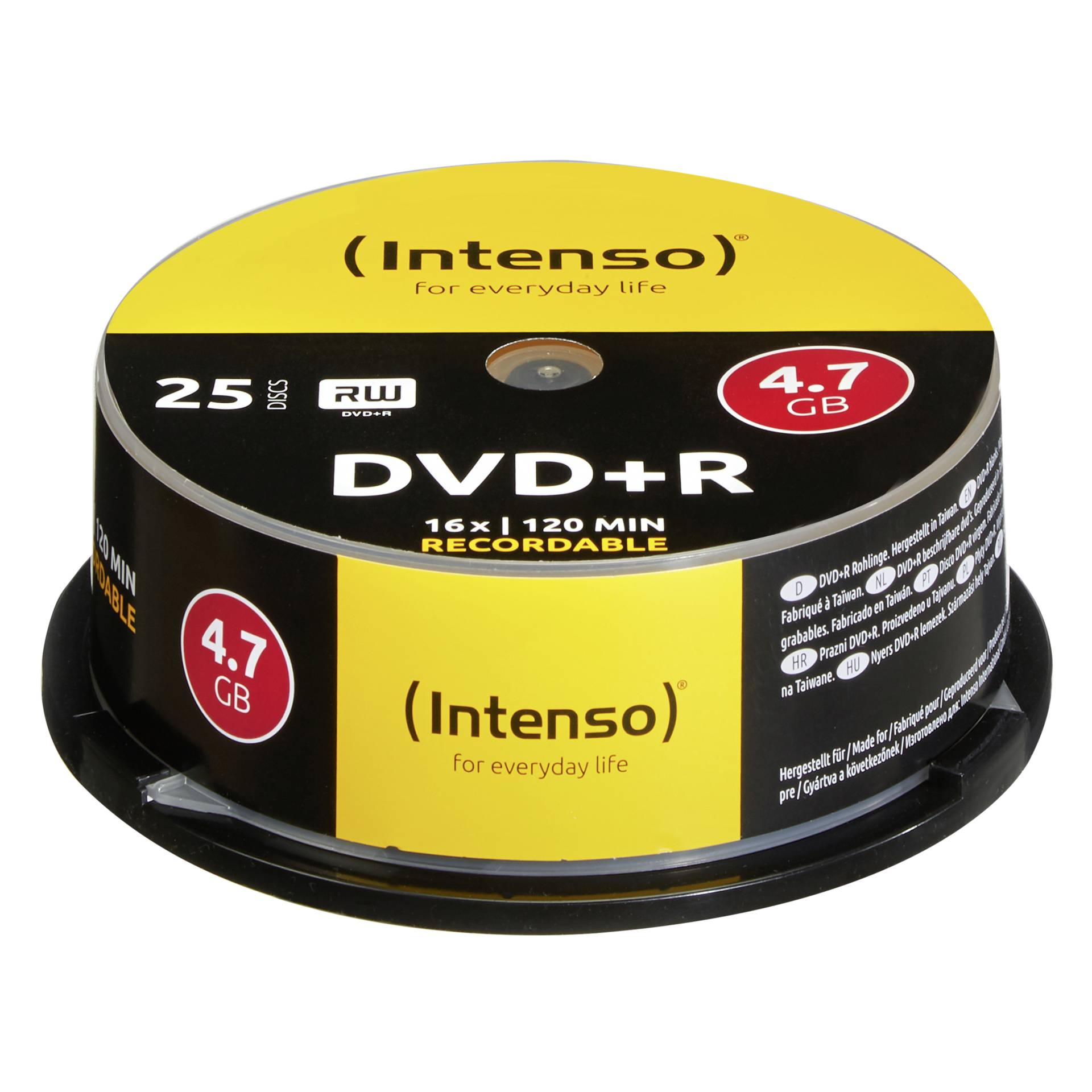 Intenso DVD+R 4.7GB 16x, 25er Spindel DVD-Rohling 