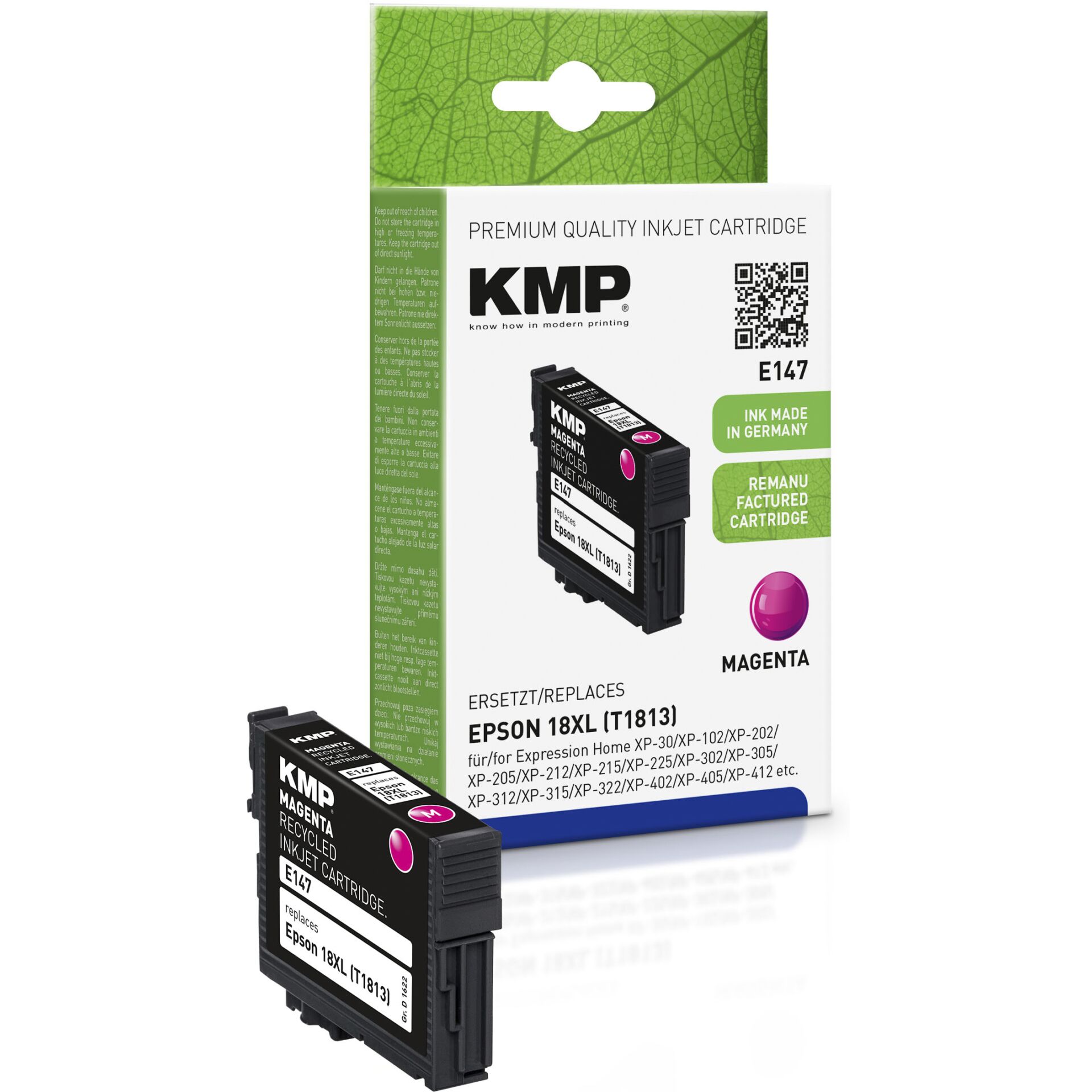 KMP E147 Tintenpatrone magenta kompatibel mit Epson T1813