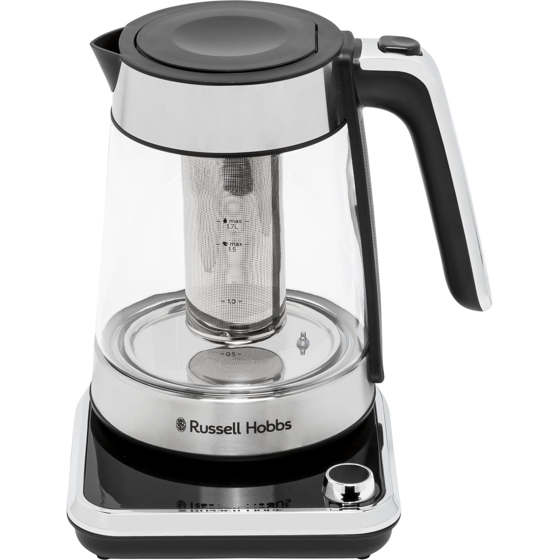 1,7L Russell Hobbs Attentiv Glas-Wasserkocher/Teekocher 