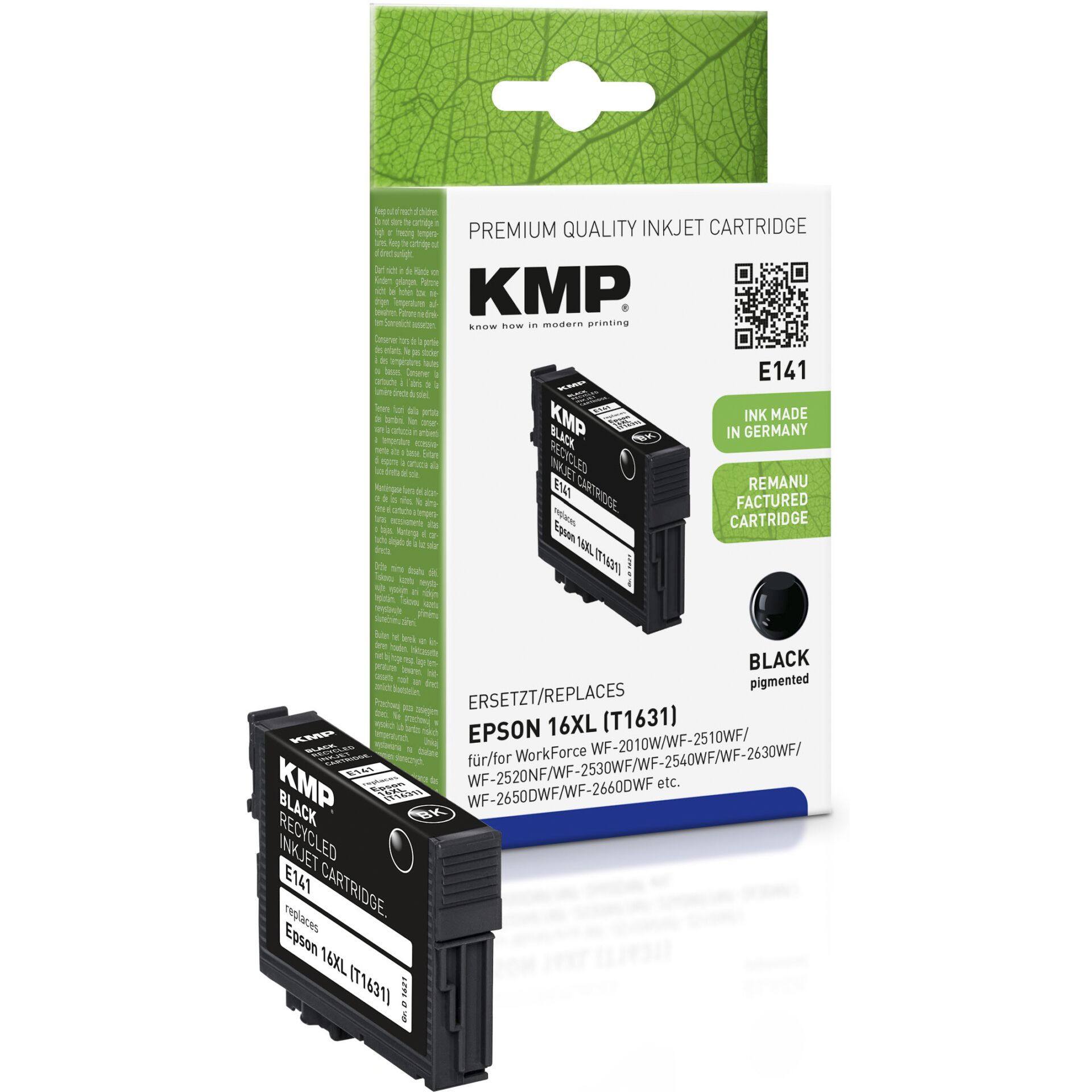 KMP E141 Tintenpatrone schwarz kompatibel mit Epson T1631