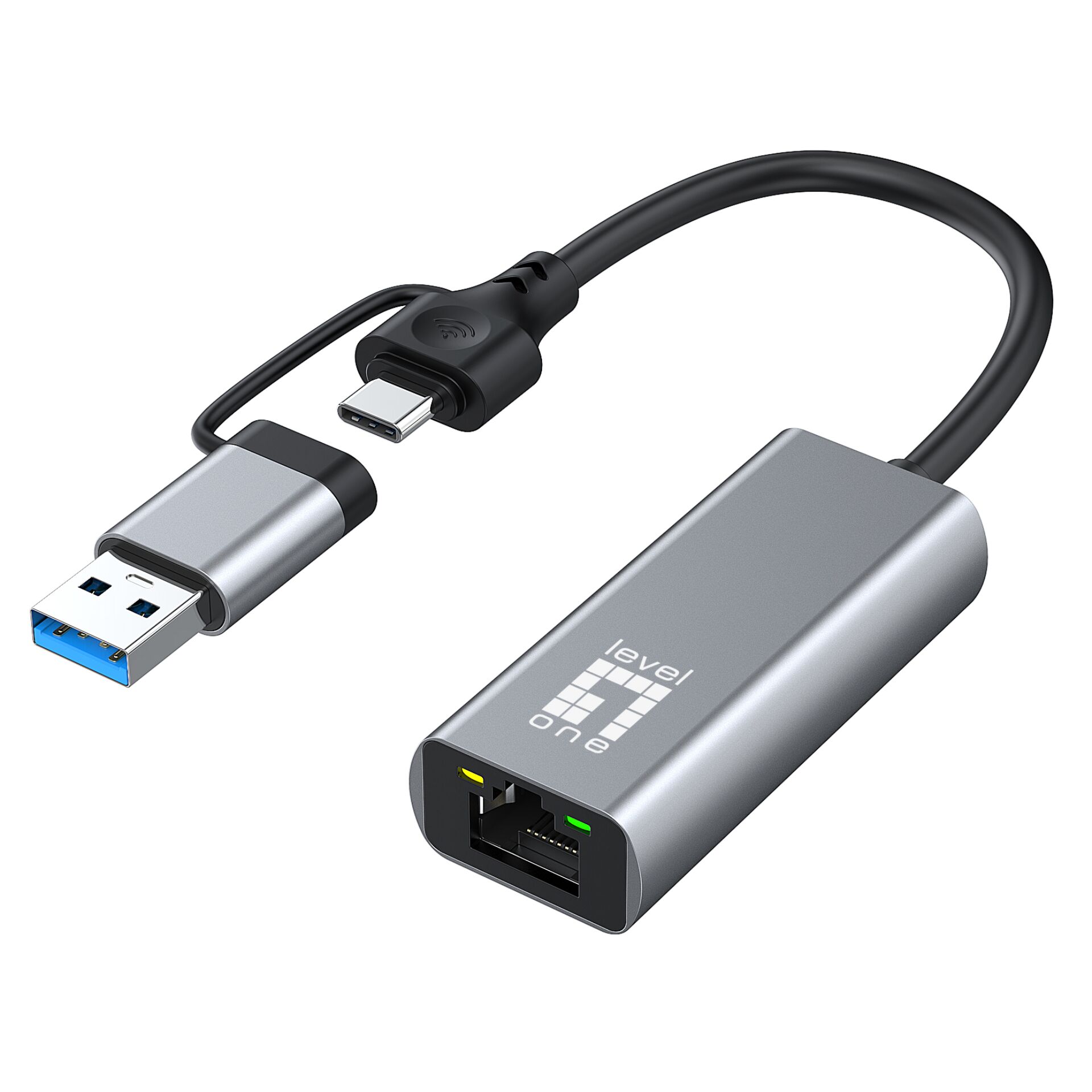 LevelOne USB-0423 2,5G USB-C/A Netzwerkadapter