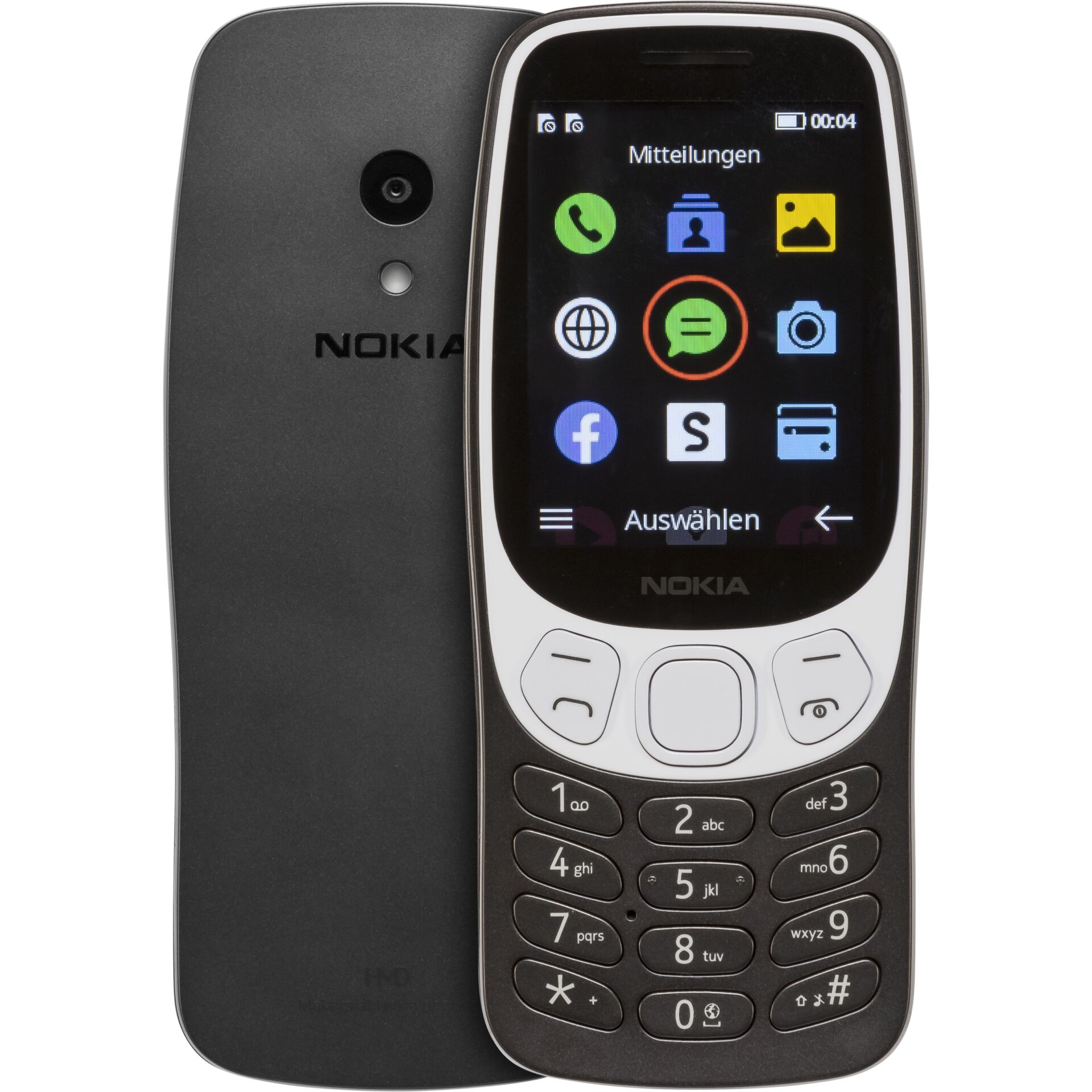 Nokia 3210 6,1 cm (2.4) Schwarz Funktionstelefon