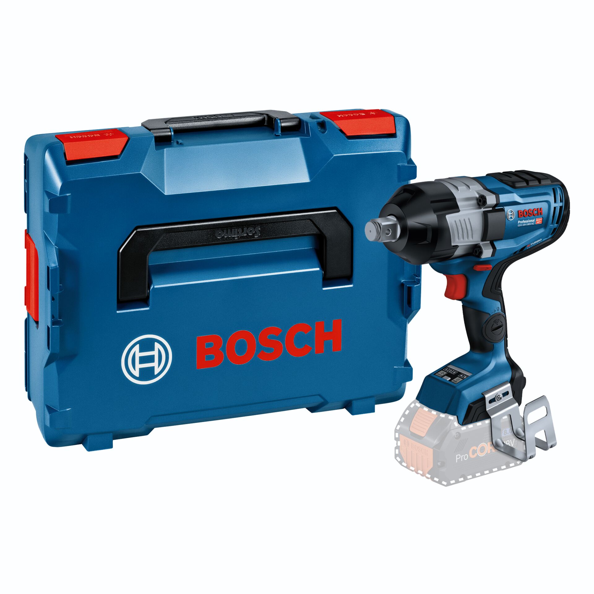 Bosch Professional GDS 18V-1600 HC BITURBO Akku-Schlagschrauber solo inkl. L-Boxx