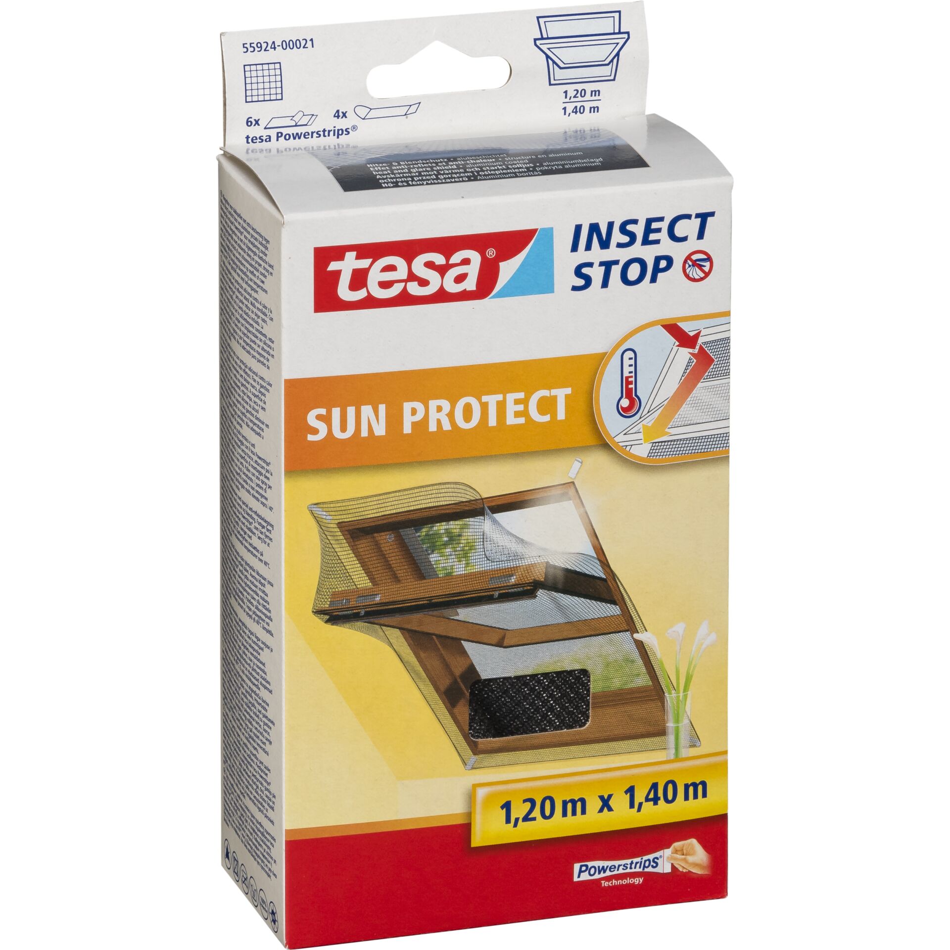 Tesa Fliegengitter Dachfenster Sun Protect 1,2X1,4m 55924