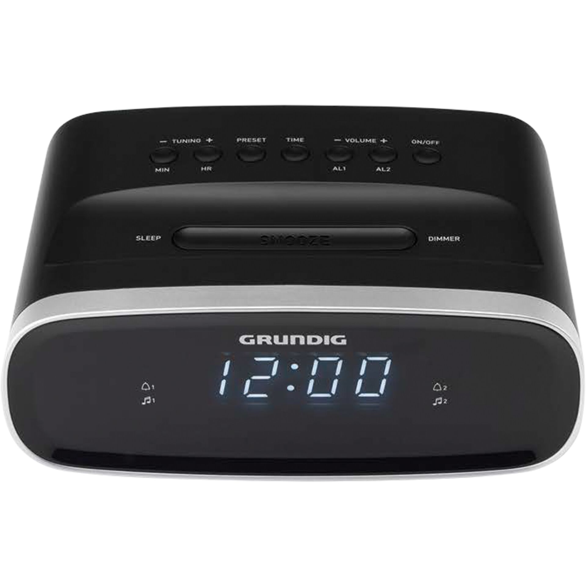 Grundig GPR1230 Uhr Schwarz