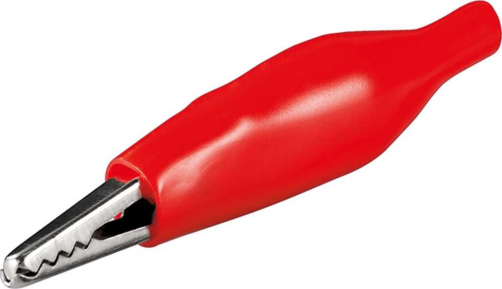 Goobay Krokodilklemme, L 32.5 mm, 50 V (DC), rot