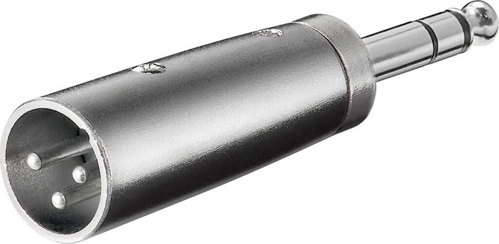 Goobay 27515 Kabeladapter XLR 6.35 mm Edelstahl