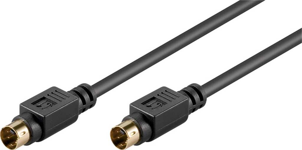 1m S-Video-Verbindungskabel, einzeln geschirmt Mini-DIN 4-Stecker (S-Video) > Mini-DIN 4-Stecker (S-Video)