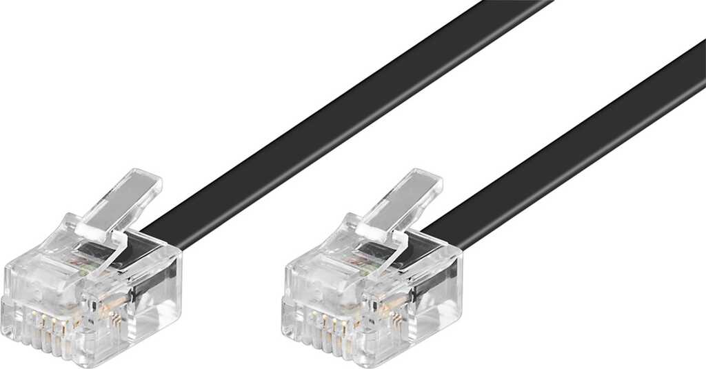 10m Modularanschlusskabel RJ11/RJ14-Stecker (6P4C) > RJ11/RJ14-Stecker (6P4C)